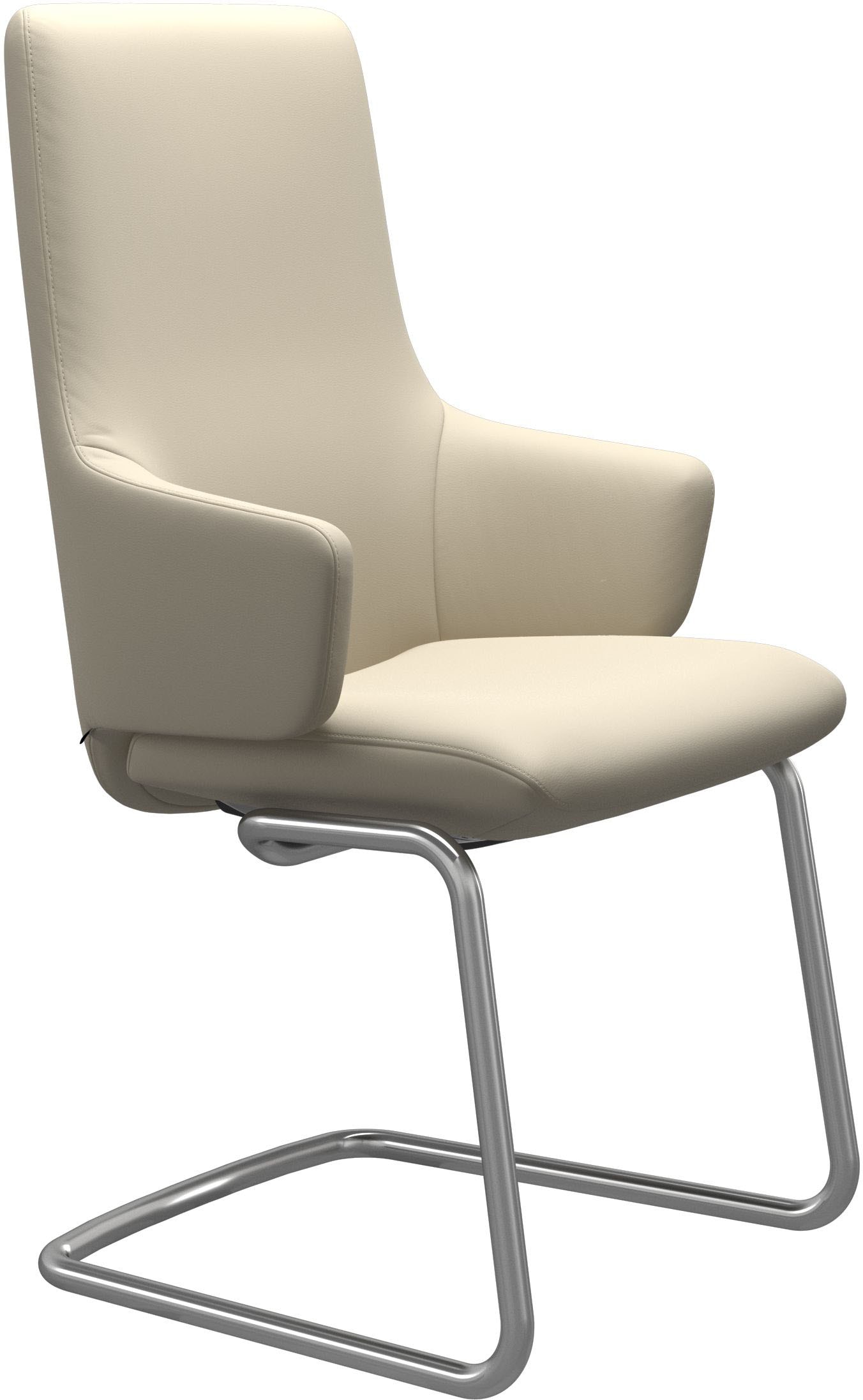 Stressless Polsterstuhl "Laurel" () High Back mit Armlehne, Größe L, mit Beinen aus Stahl in Chrom matt