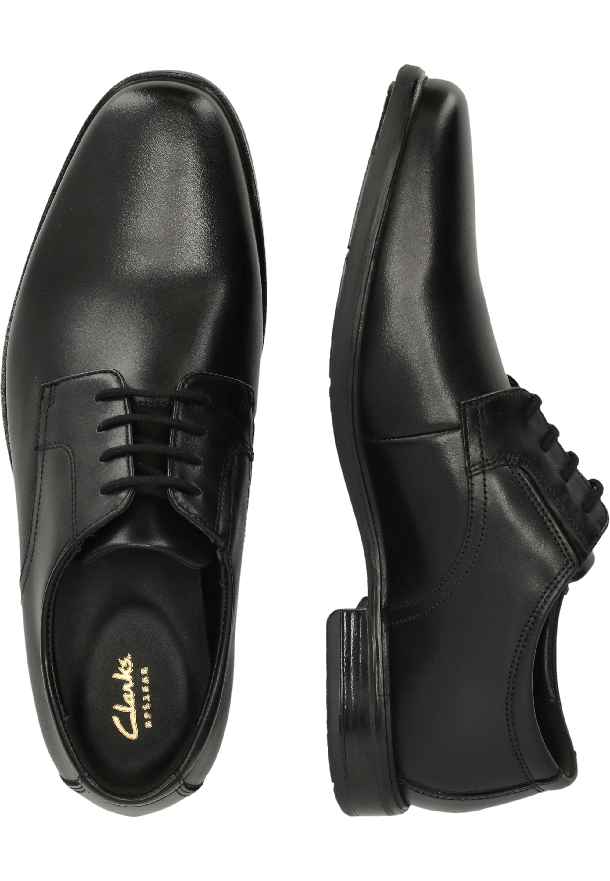 Clarks Schnürschuh »Howard Walk«, in elegantem Design mit stoßdämpfender Sohle
