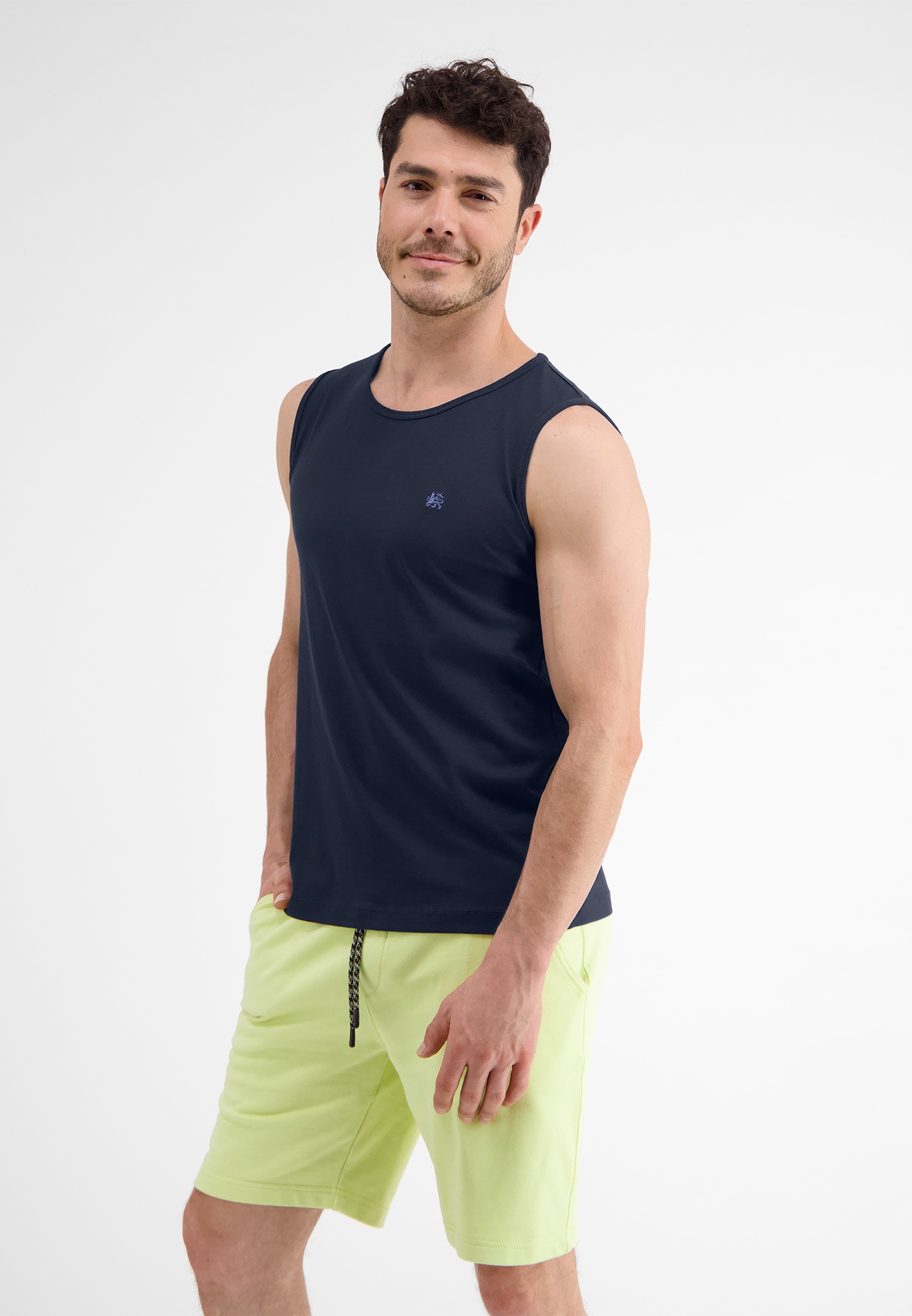 LERROS Muskelshirt »LERROS Tanktop mit Palmenprint«