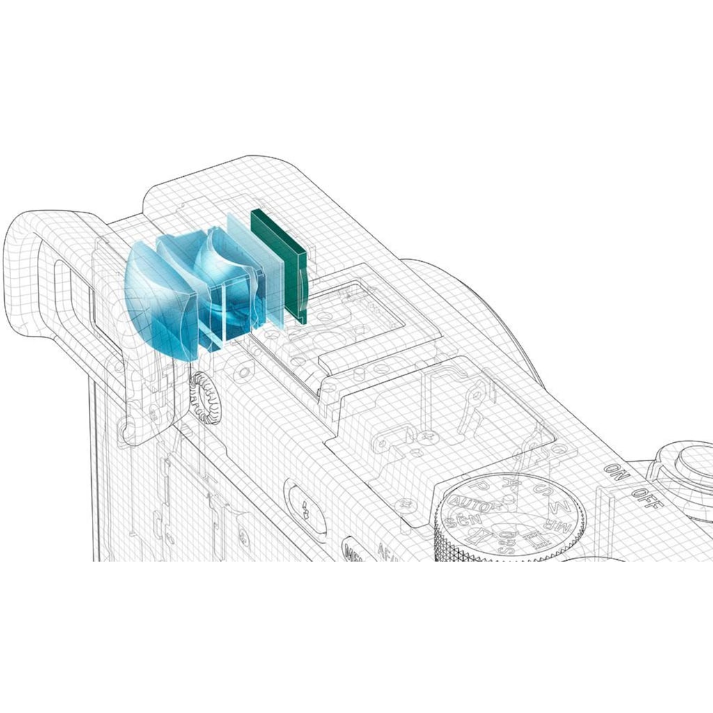 Sony Systemkamera »ILCE-6400LB - Alpha 6400 E-Mount«, 24,2 MP, Bluetooth-WLAN (Wi-Fi)-NFC