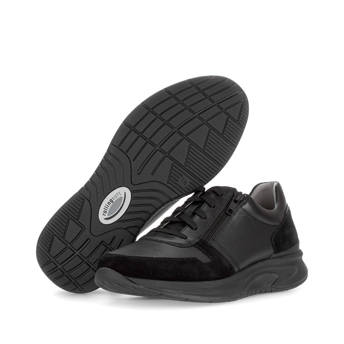 Sneaker GABOR "Sneaker low", Herren, Gr. 41, schwarz, Schuhe Sneaker 6