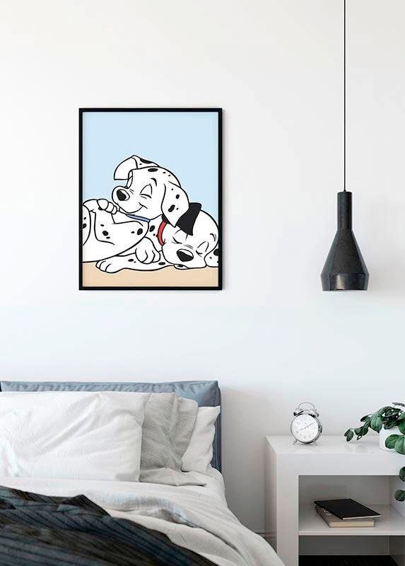 Komar Bild »101 Dalmatiner Cuddle« Disney 1 Stk. tlg. Wandbild zur Dekoration im Kinderzimmer - ohne Rahmen