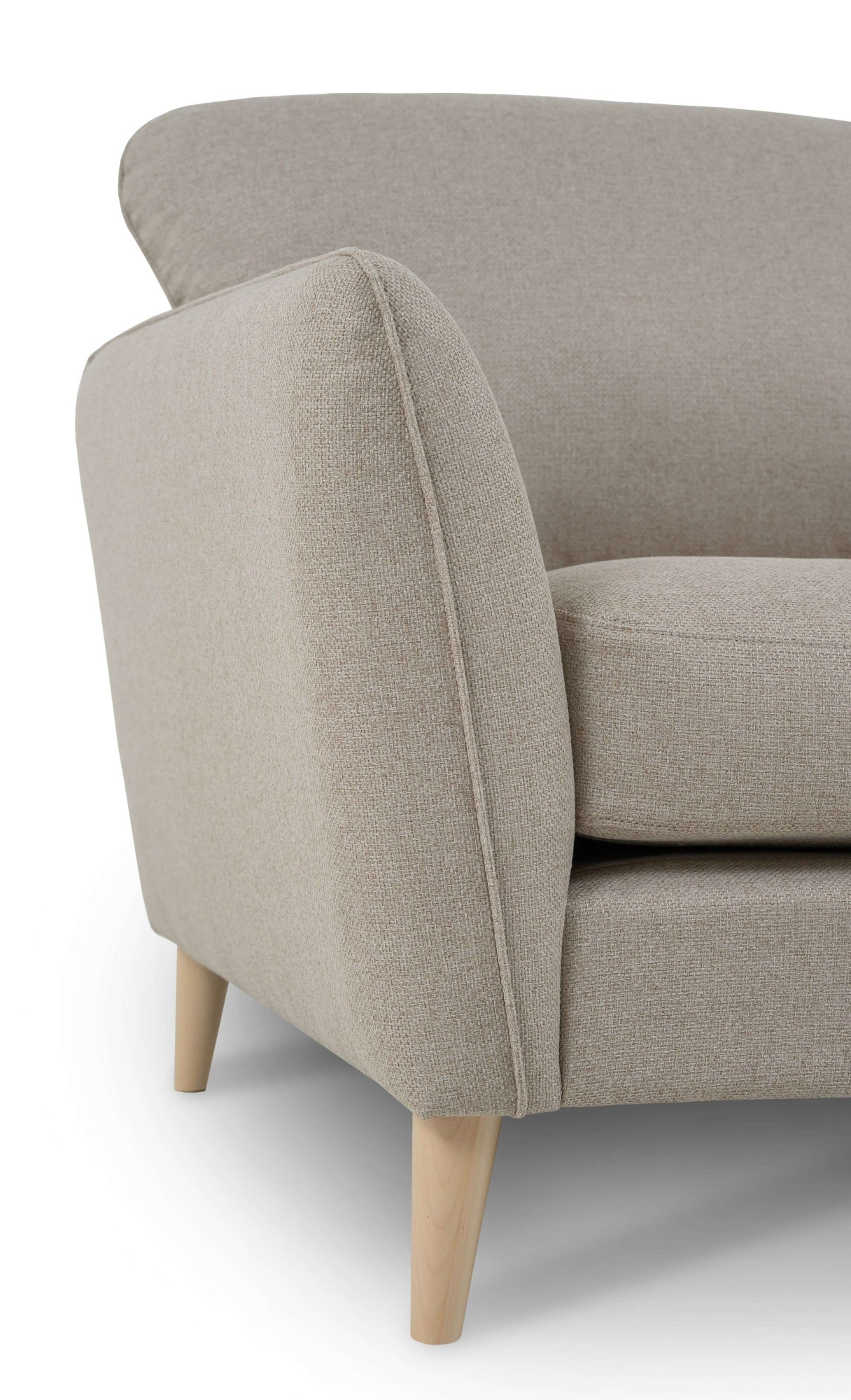 Home affaire 3-Sitzer »MARSEILLE Sofa 206 cm«, mit Massivholzbeinen aus Eiche, verschiedene Bezüge und Farbvarianten