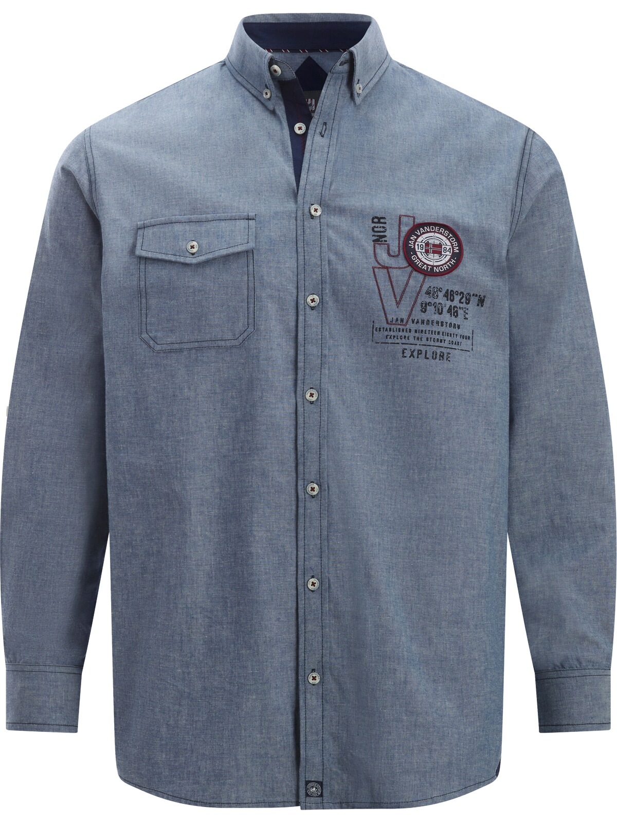 Jan Vanderstorm Jeanshemd "Hemd LEVTARVIK" günstig online kaufen