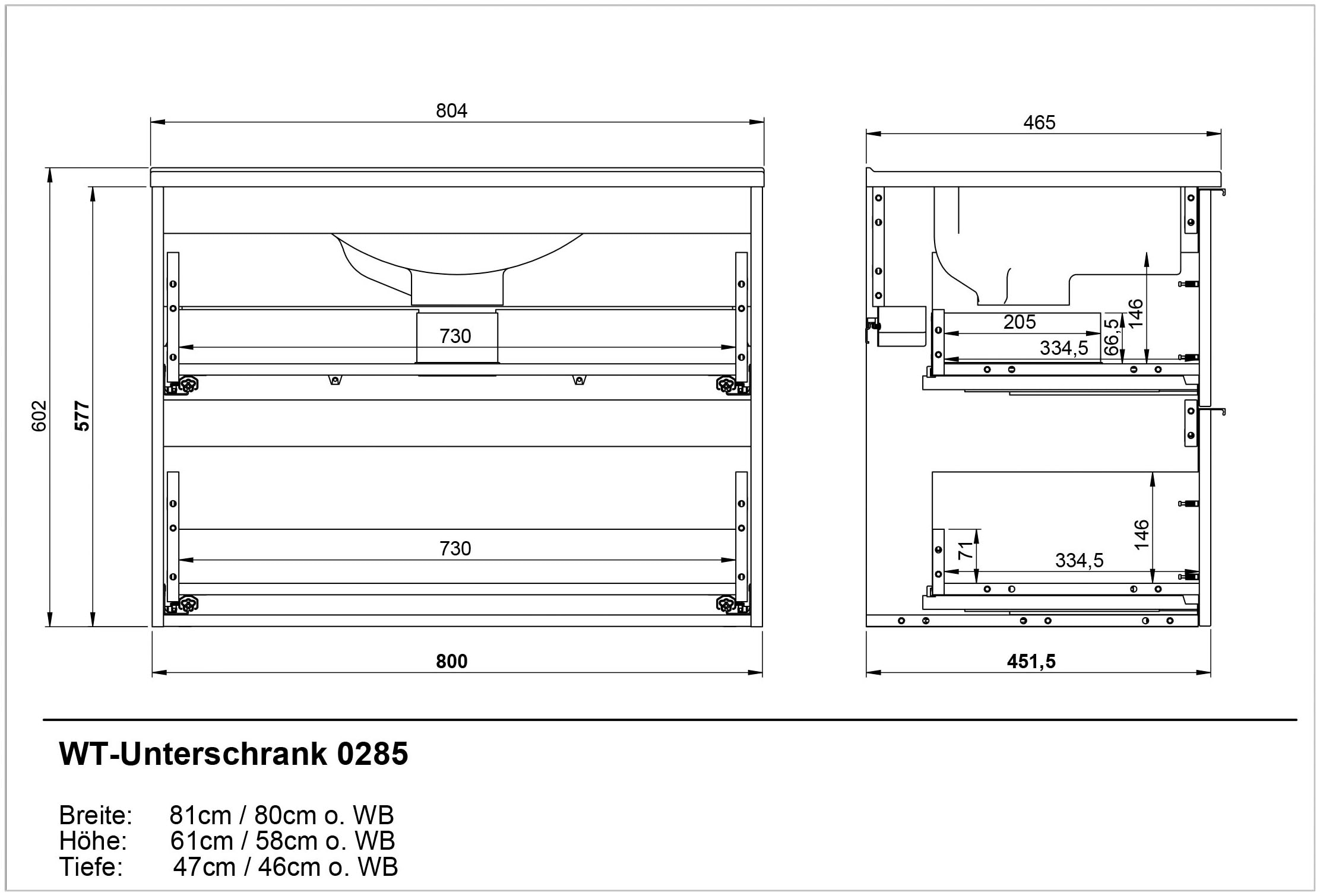 GERMANIA Badmöbel-Set »Crandon«, (3 St.), inkl. WT-Unterschrank, Spiegelschrank und Schrank