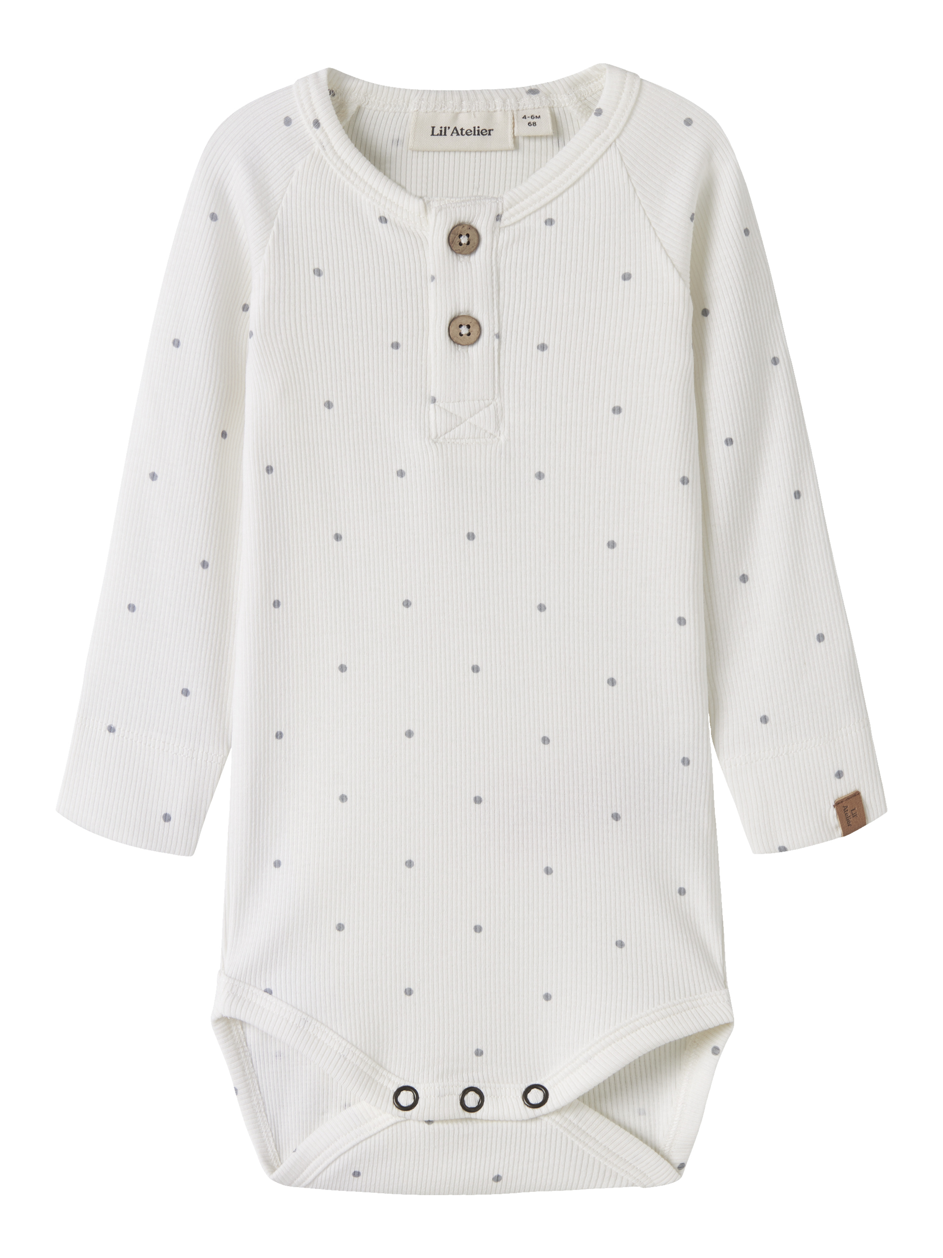 Lil Atelier Langarmbody "NBMGAGO KIP LS SLIM BODY LIL NOOS" Baumwollmischung