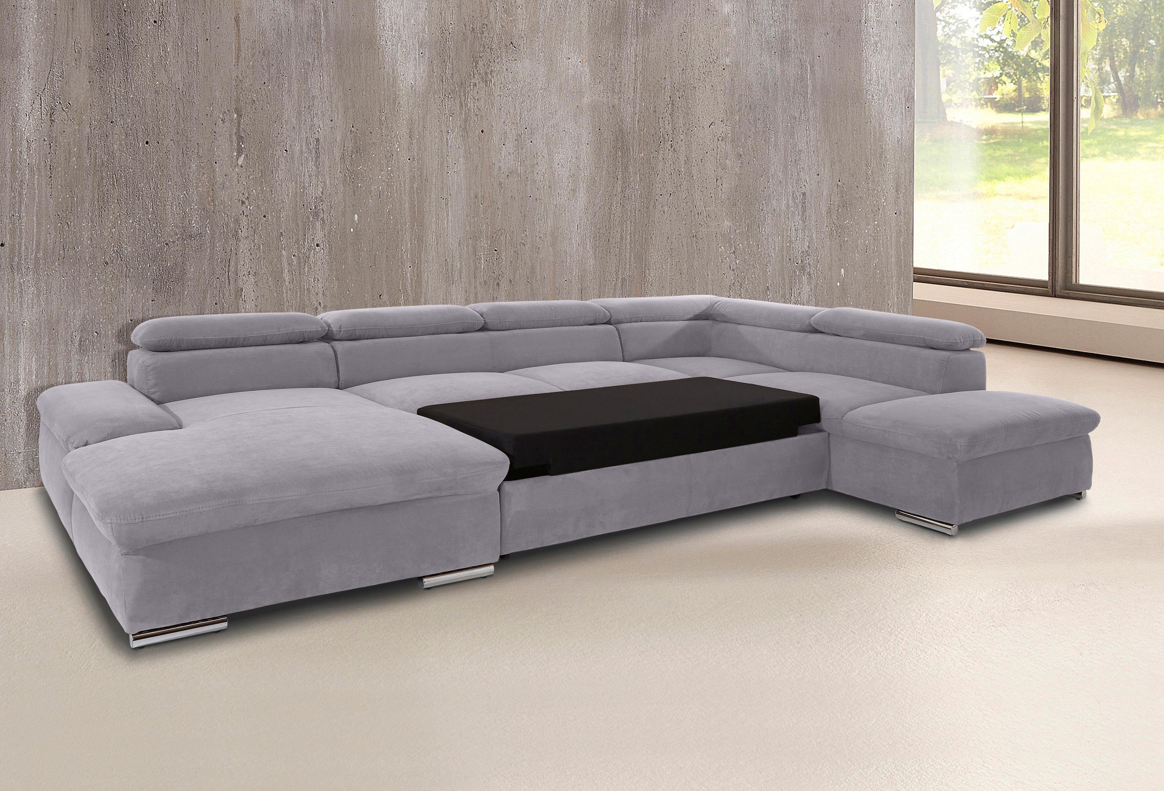 sit&more Wohnlandschaft »Alcatraz U-Form«, wahlweise mit Bettfunktion