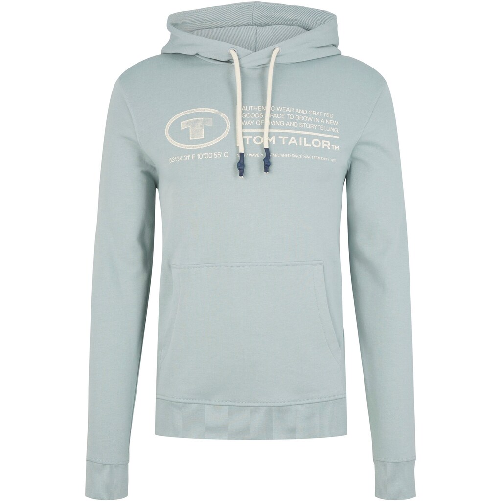 TOM TAILOR Kapuzensweatshirt, mit Logo-Print