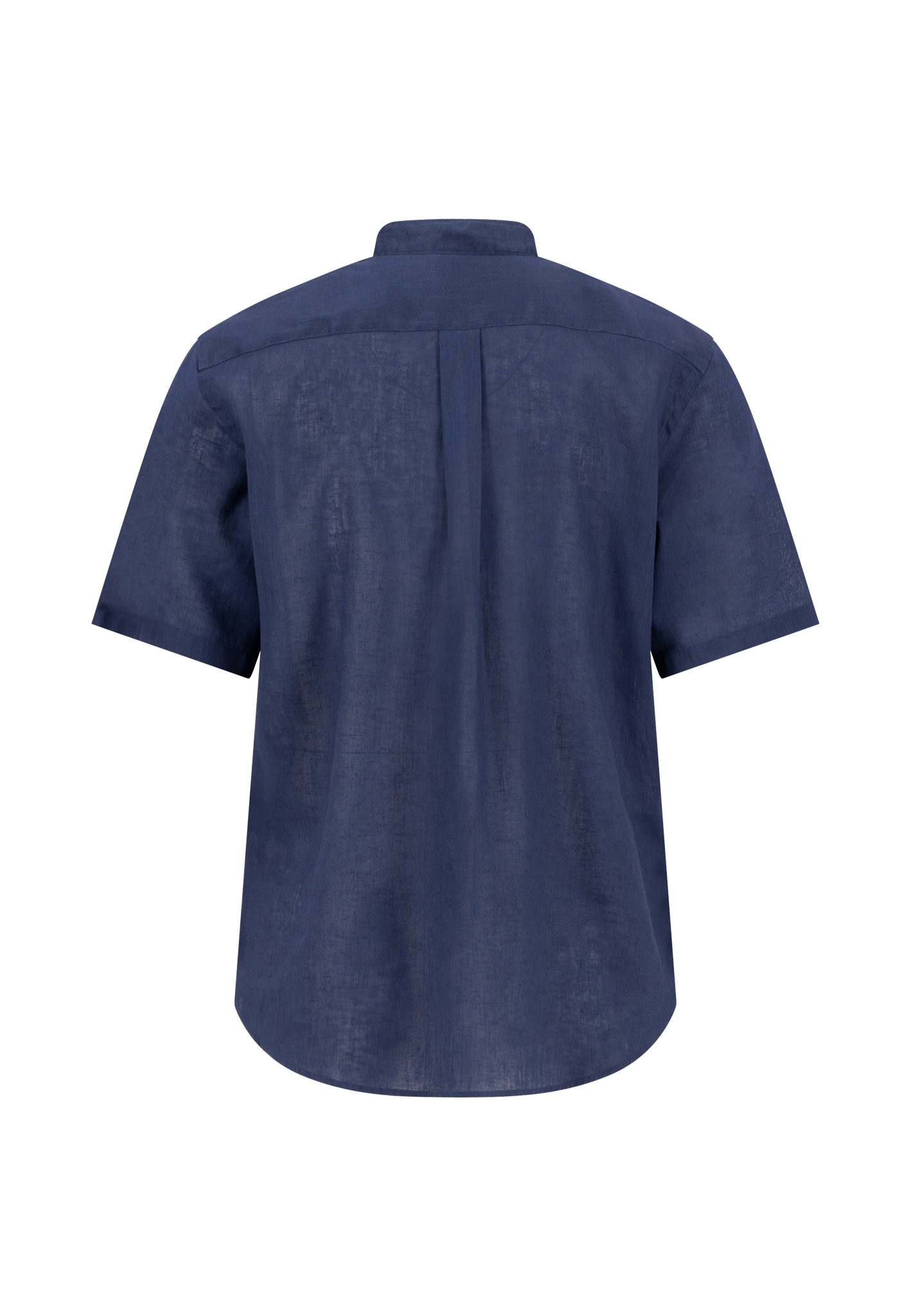 FYNCH-HATTON Kurzarmhemd Kurzarm, aus Leinen und Baumwolle, Regular Fit, mit Logo Stickerei