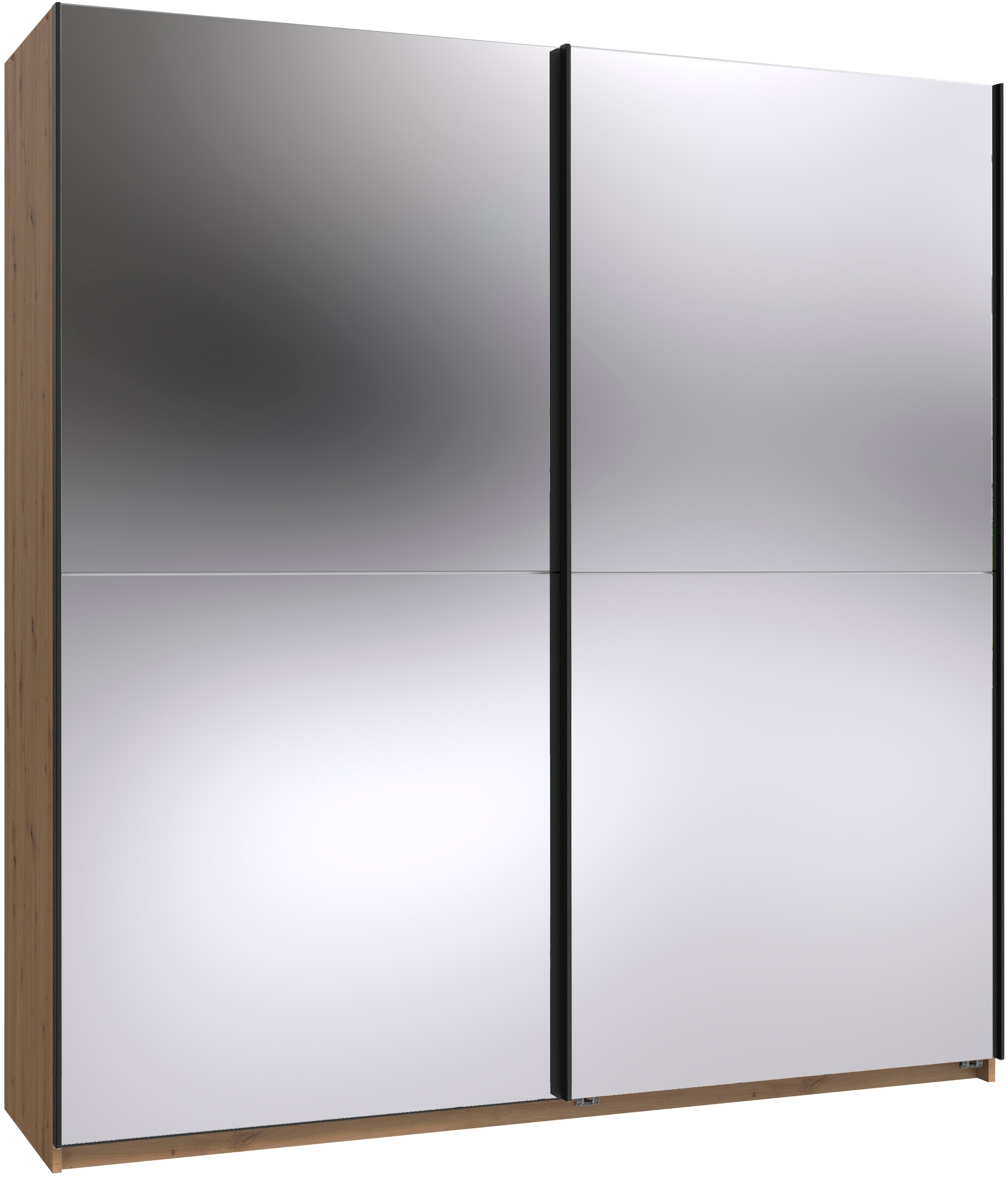 Wimex "Mugano, B/T/H 135 oder 180/65/198cm, Made in Germany" wähle Deine Ausstattung: Basic oder Premium, 2 Schwebetüren mit oder ohne Spiegel, Metallgriffe