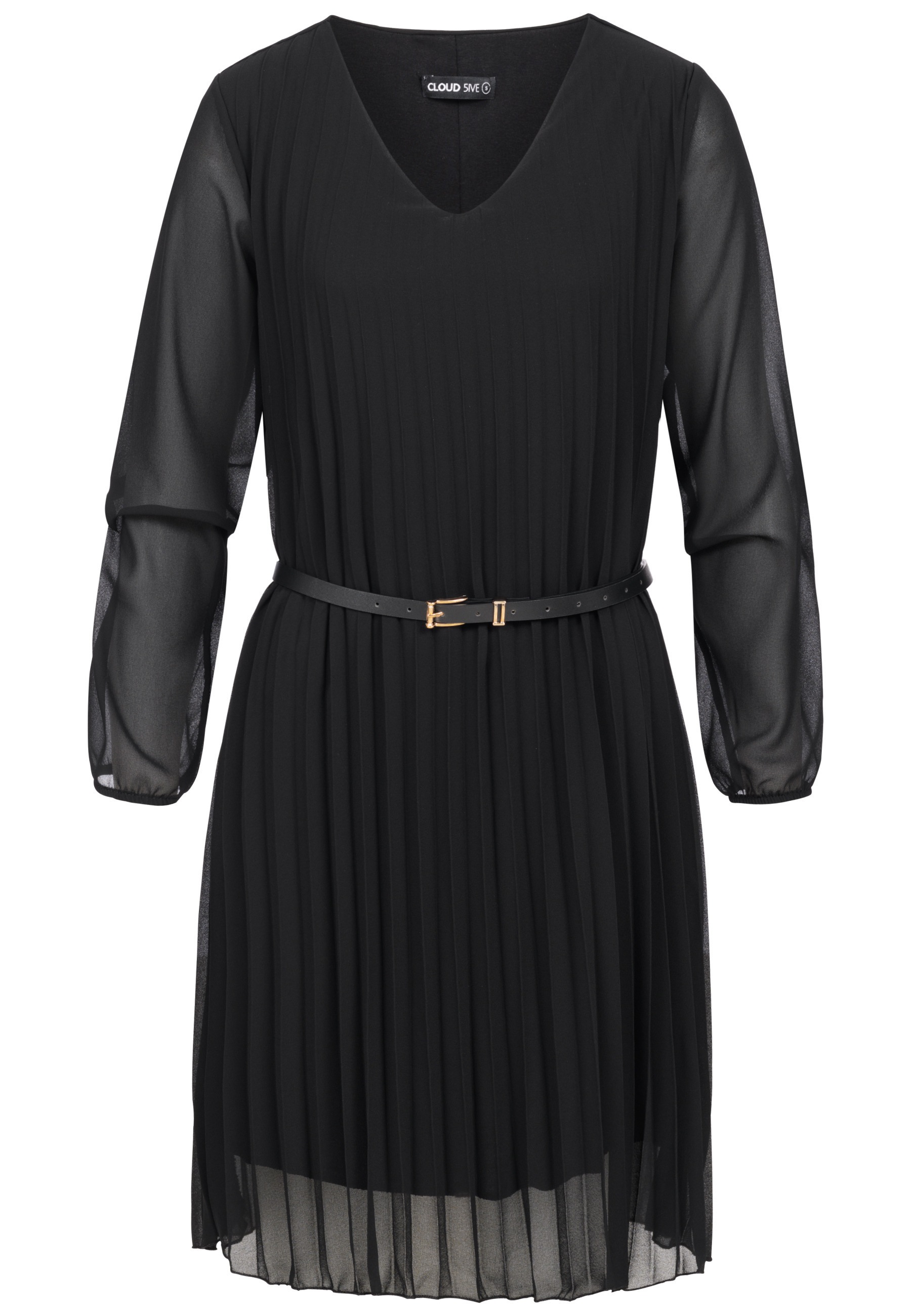 CLOUD 5IVE Shirtkleid "CLOUD 5IVE Cloud 5ive Pleated Dress with belt" 1 Stk günstig online kaufen