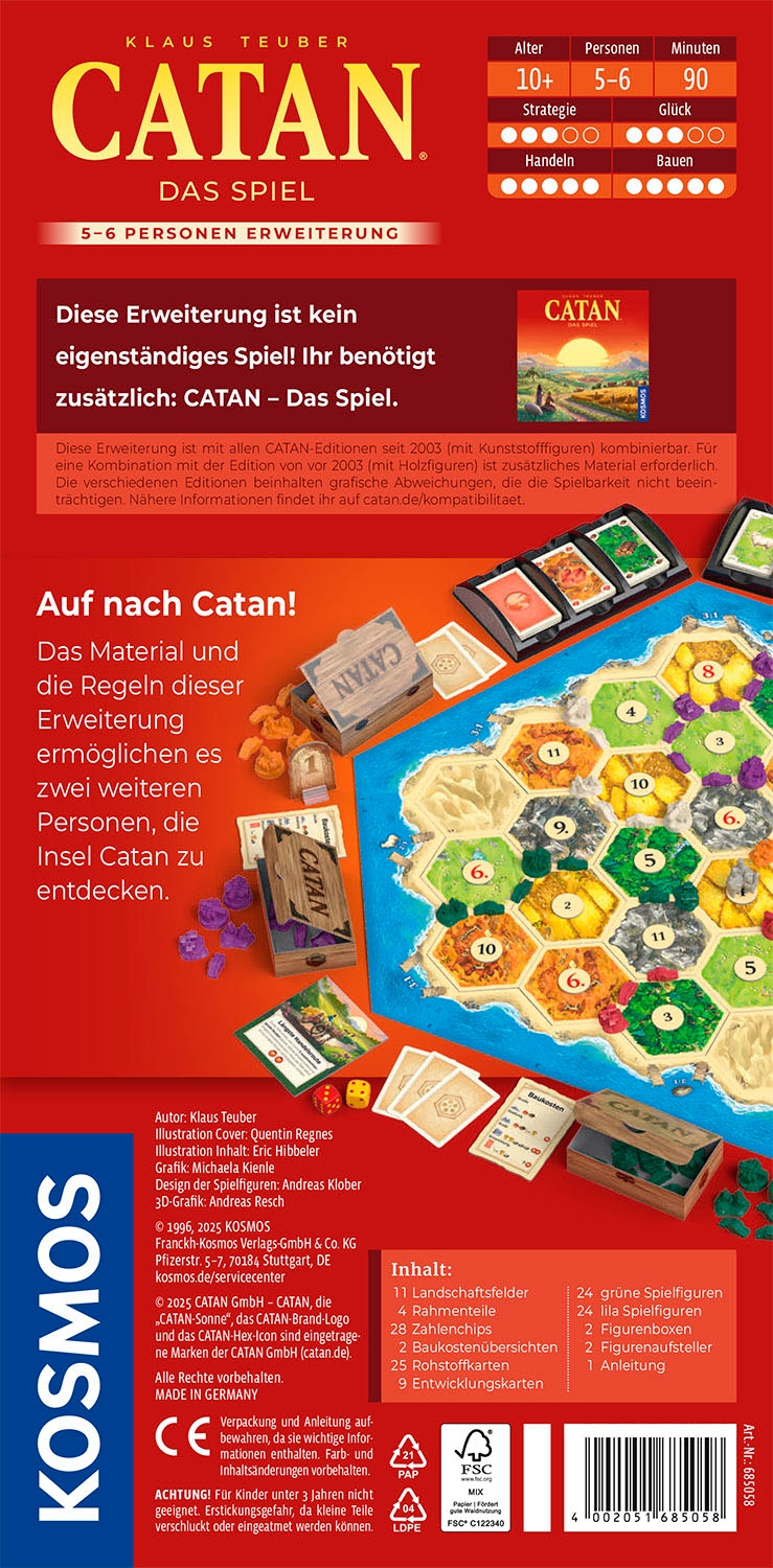 Kosmos Spiel »CATAN Das Spiel 5/6« Made in Germany