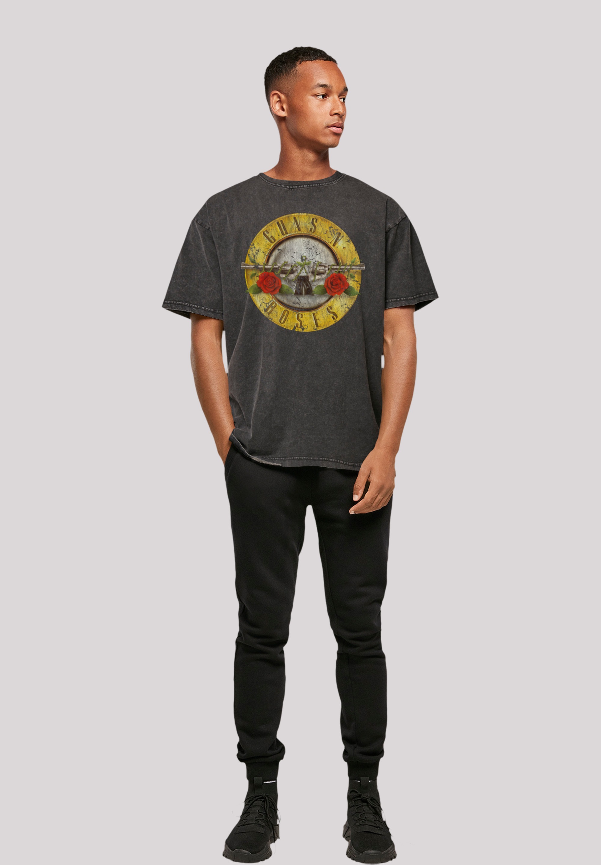 F4NT4STIC T-Shirt Classic ▷ Black«, \'n\' | Roses BAUR Logo »Guns Print Vintage für