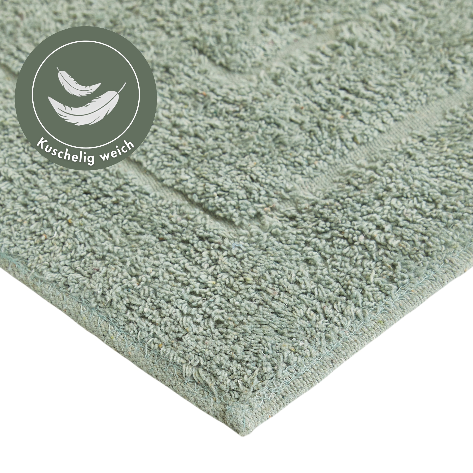 Andiamo Badematte »Havanna, 50x80 cm«, fußbodenheizungsgeeignet-schnell trocknend, Badteppich, Uni Farben, Hoch-Tief Effekt, verschiedene Designs