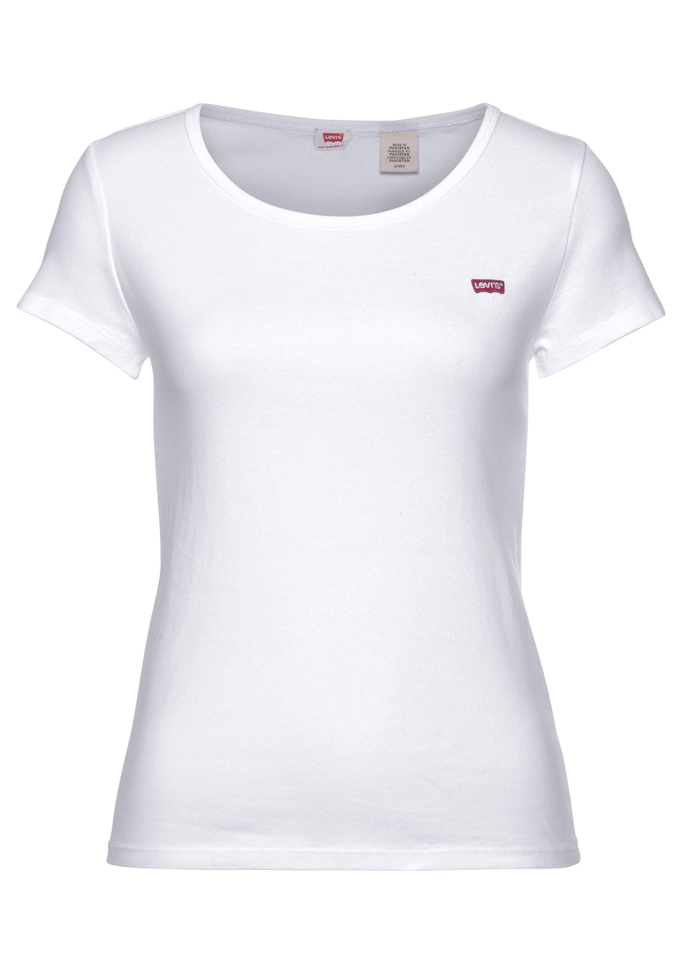 Levi's® T-Shirt »Mini-Logo«, (2 tlg., 2er-Pack), mit kleiner Markenlogo-Stickerei auf der Brust