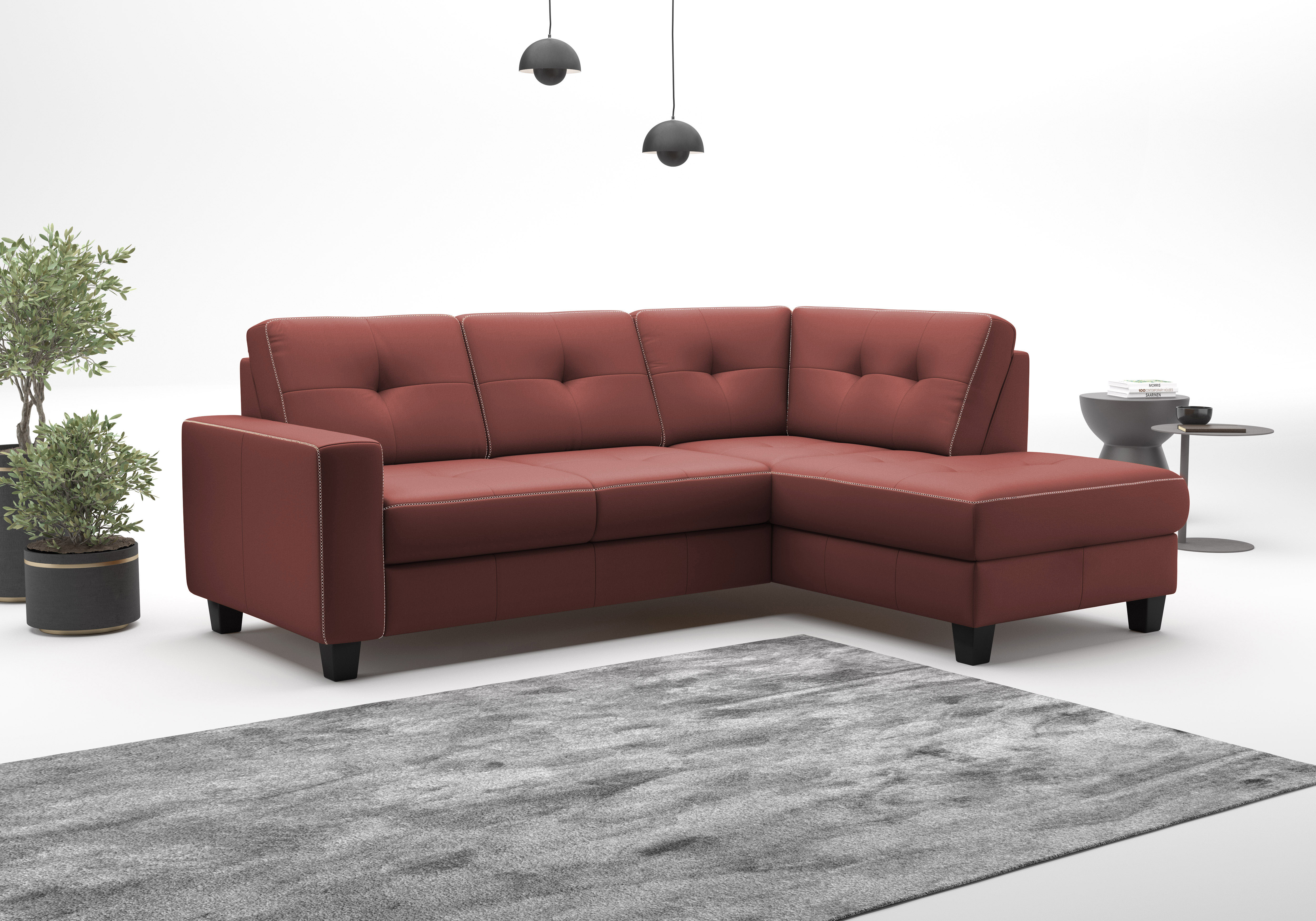 OTTO home Ecksofa "Varese" wahlweise mit Schlaffunktion und Bettkasten