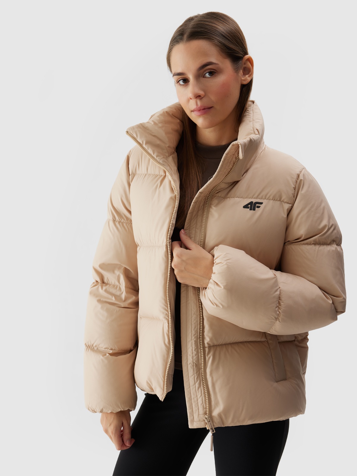 4F Daunenjacke mit Kapuze Wasserdicht,Winterjacke Damen günstig online kaufen