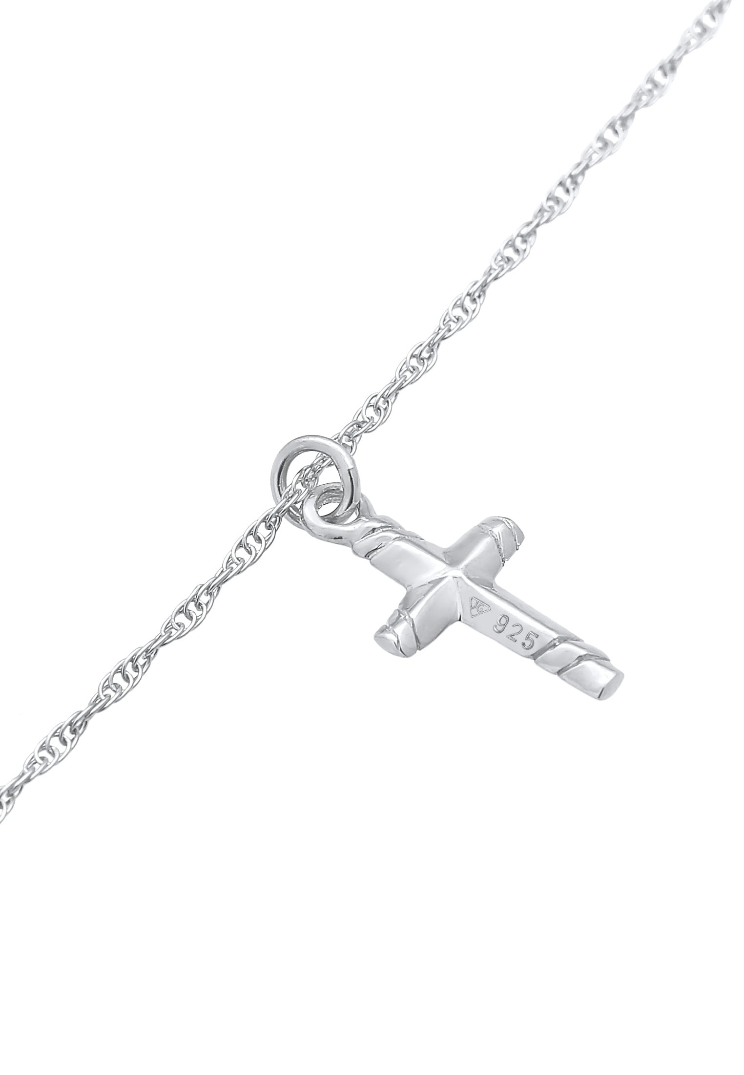 Elli Choker »Halskette Choker Kreuz Gedreht Modern 925 Silber«