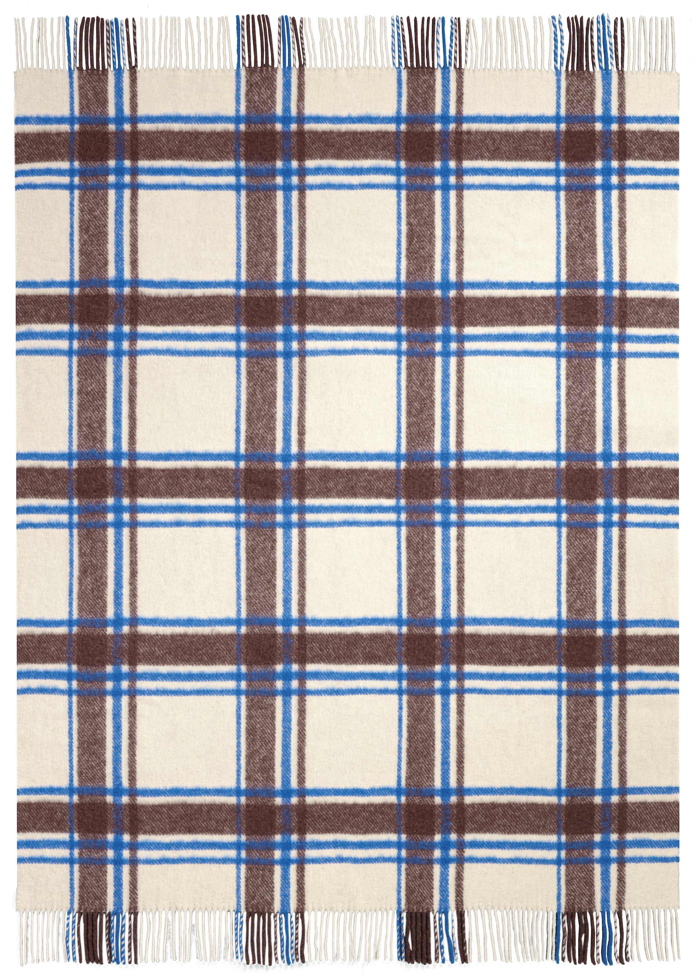 Biederlack Plaid »Arctic Check« 130 x 170, mit Fransen