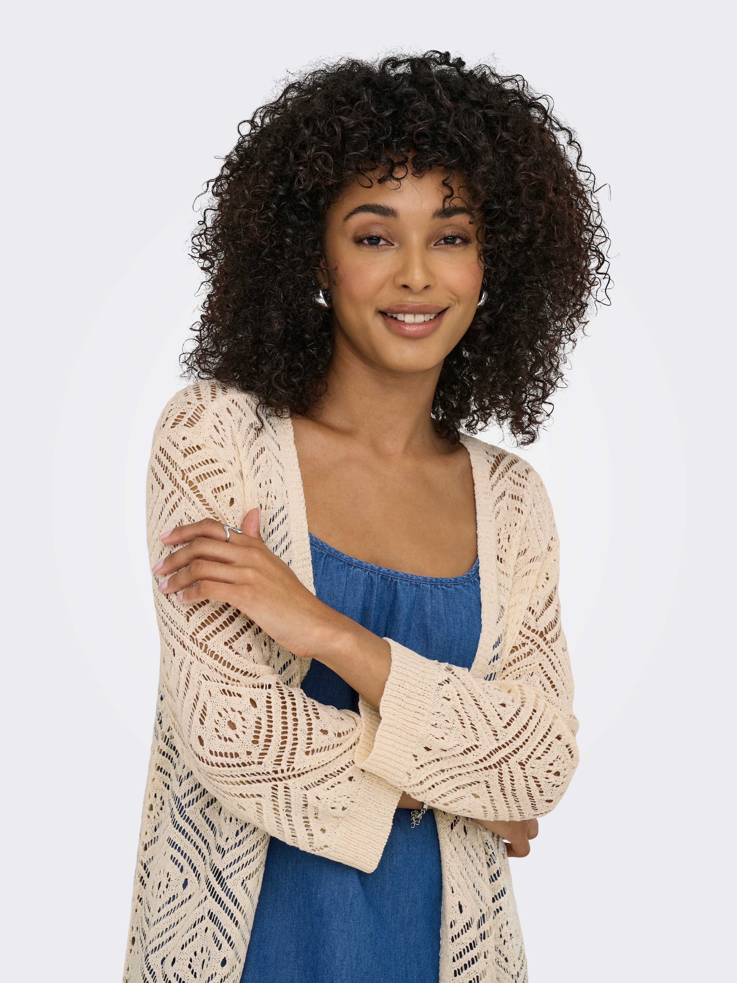 ONLY Strickjacke »ONLWISTY 7/8 OPEN CARDIGAN KNT«