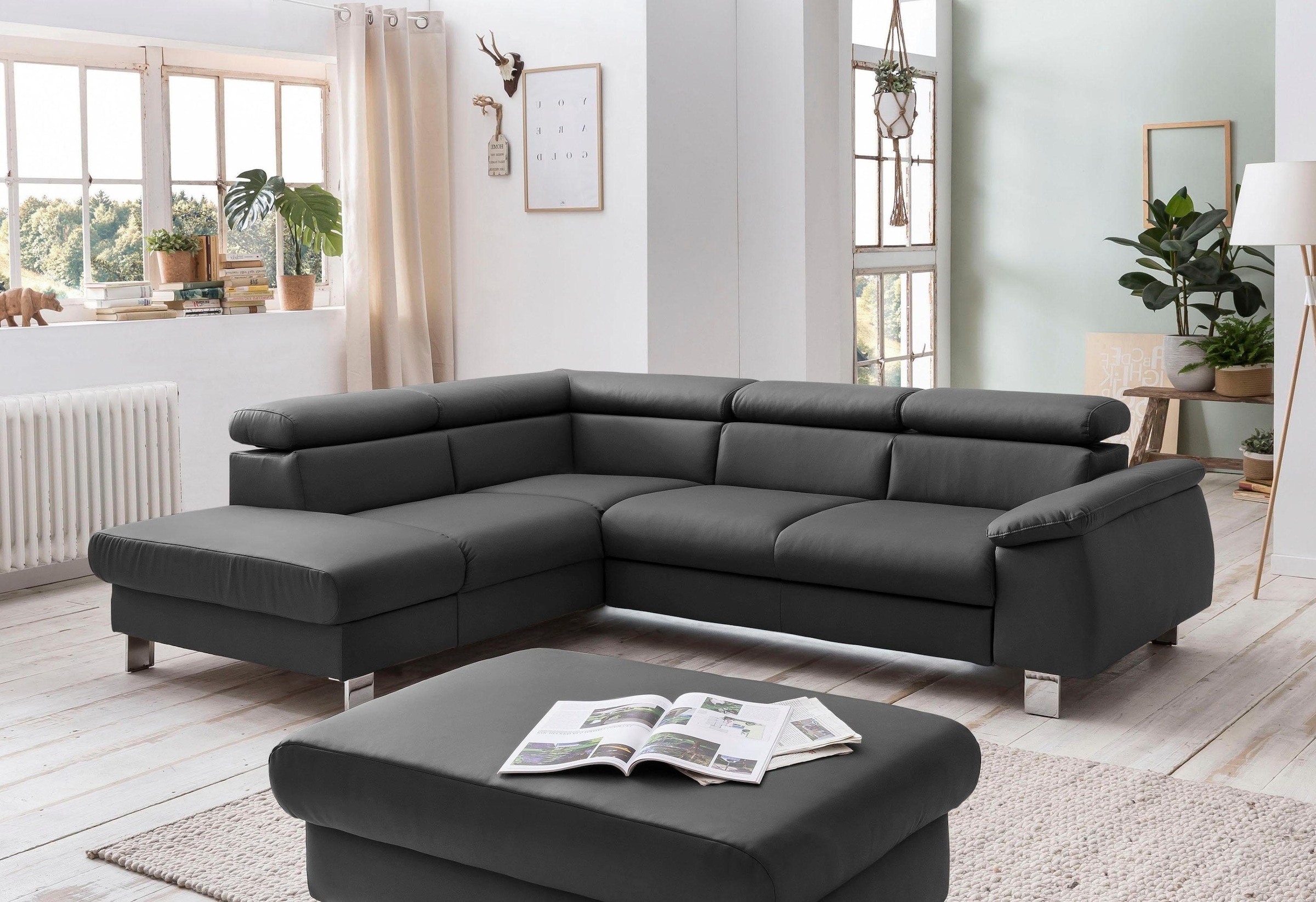 COTTA Polstergarnitur "Komaris L-Form", (Set), Set bestehend aus: Ecksofa m günstig online kaufen