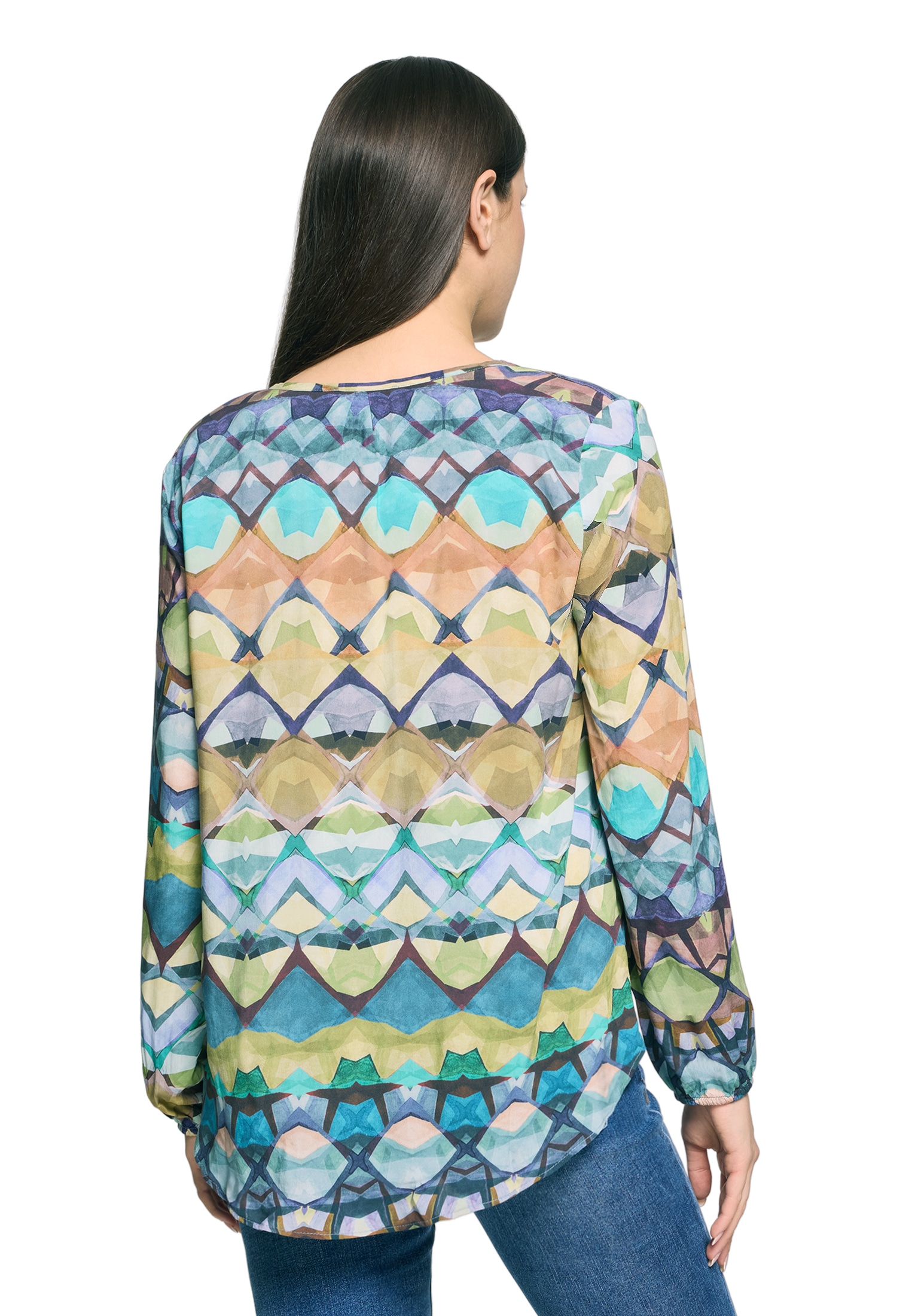 Cartoon Schlupfbluse »Damen mit Muster«