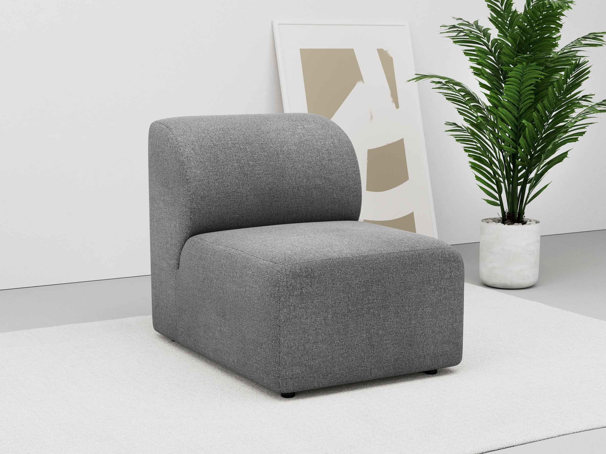 Sofa-Mittelelement »Floria«, modulares Sofa, in trendigen Farben, mit...