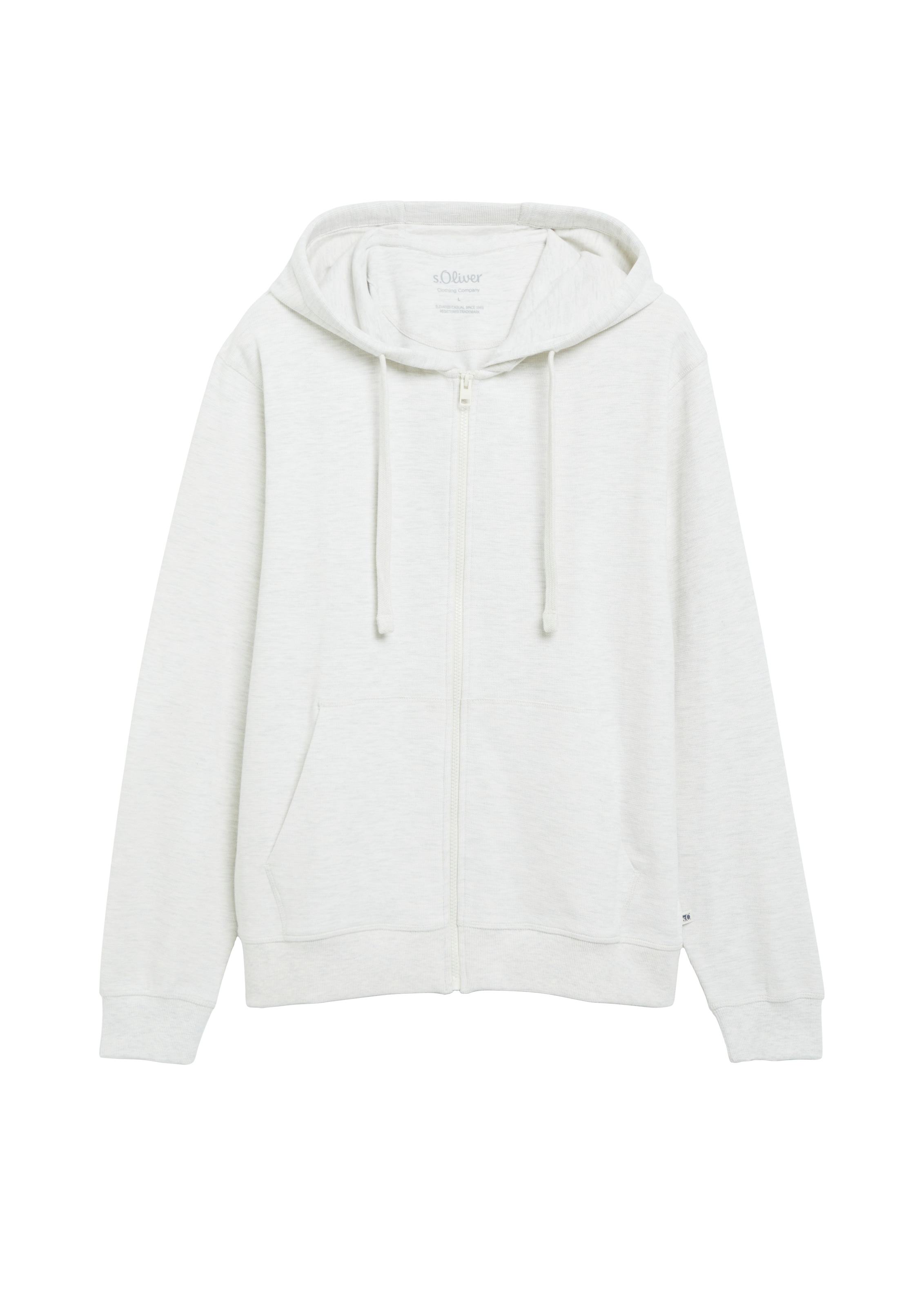 s.Oliver Kapuzensweatshirt , in feiner Strick-Optik
