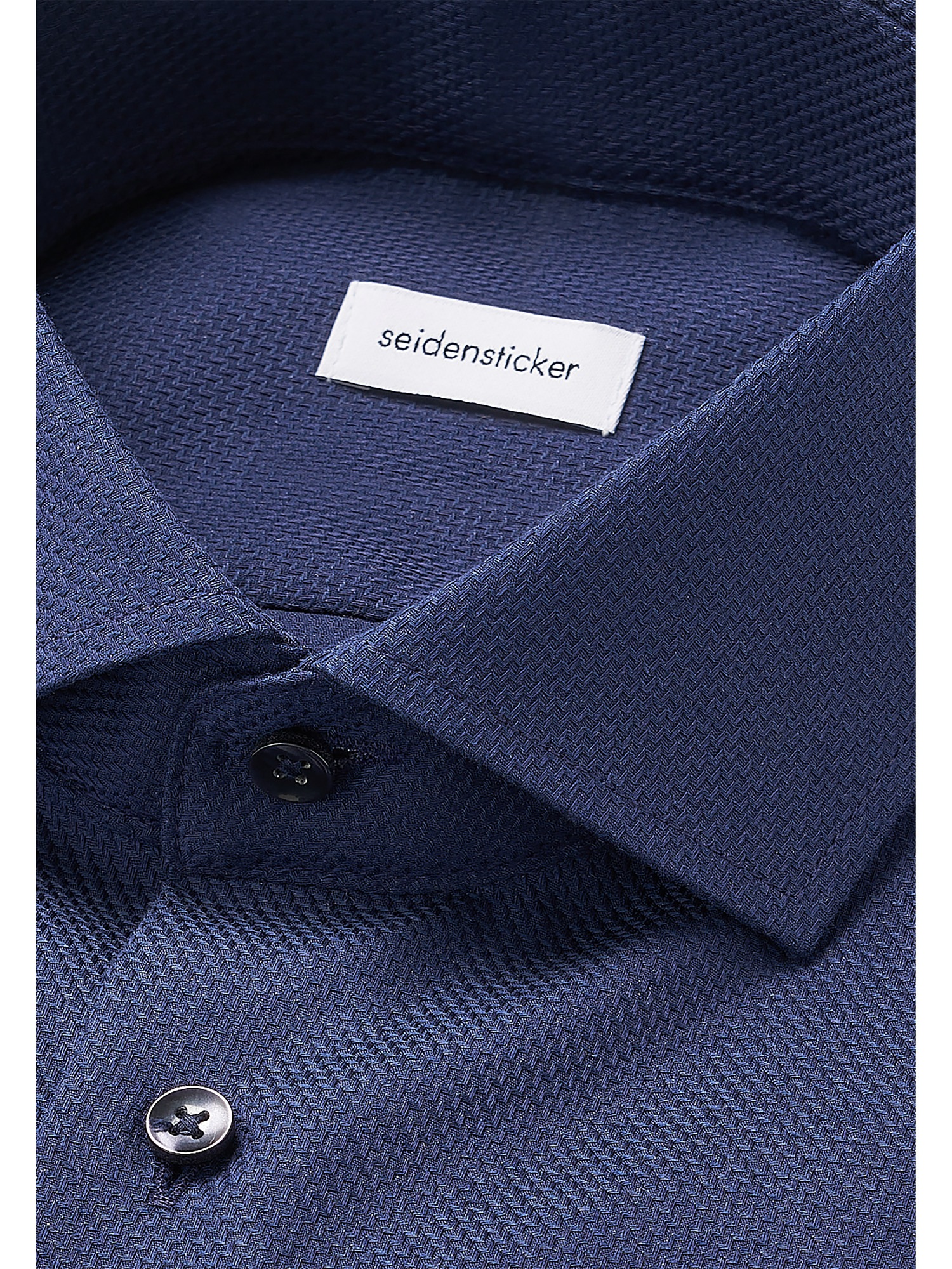 seidensticker Businesshemd »Schwarze Rose«, Slim 1/1 Kentkragen Struktur
