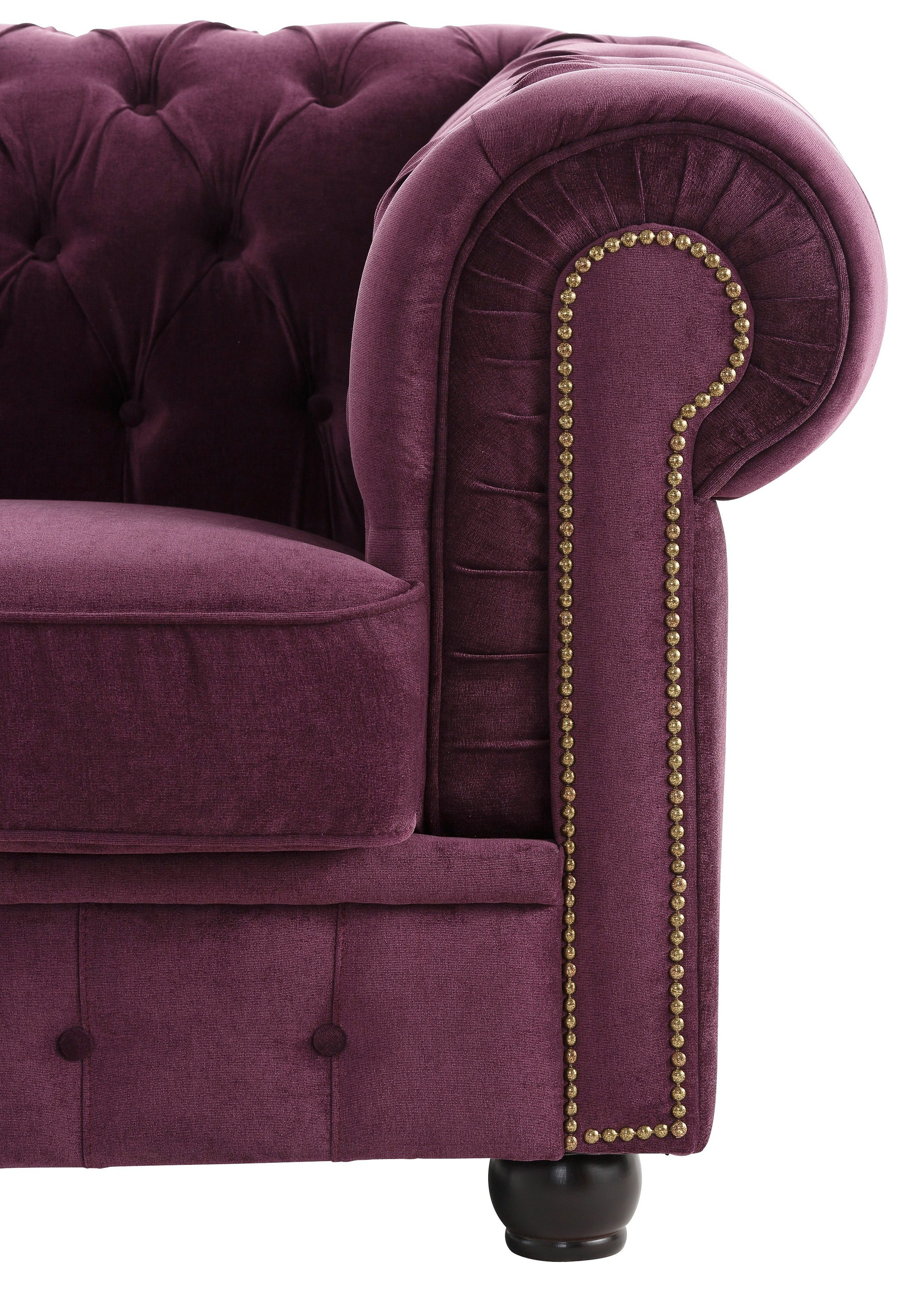 Max Winzer® Chesterfield-Sessel »Rover, Loungesessel«, mit edler Knopfheftung