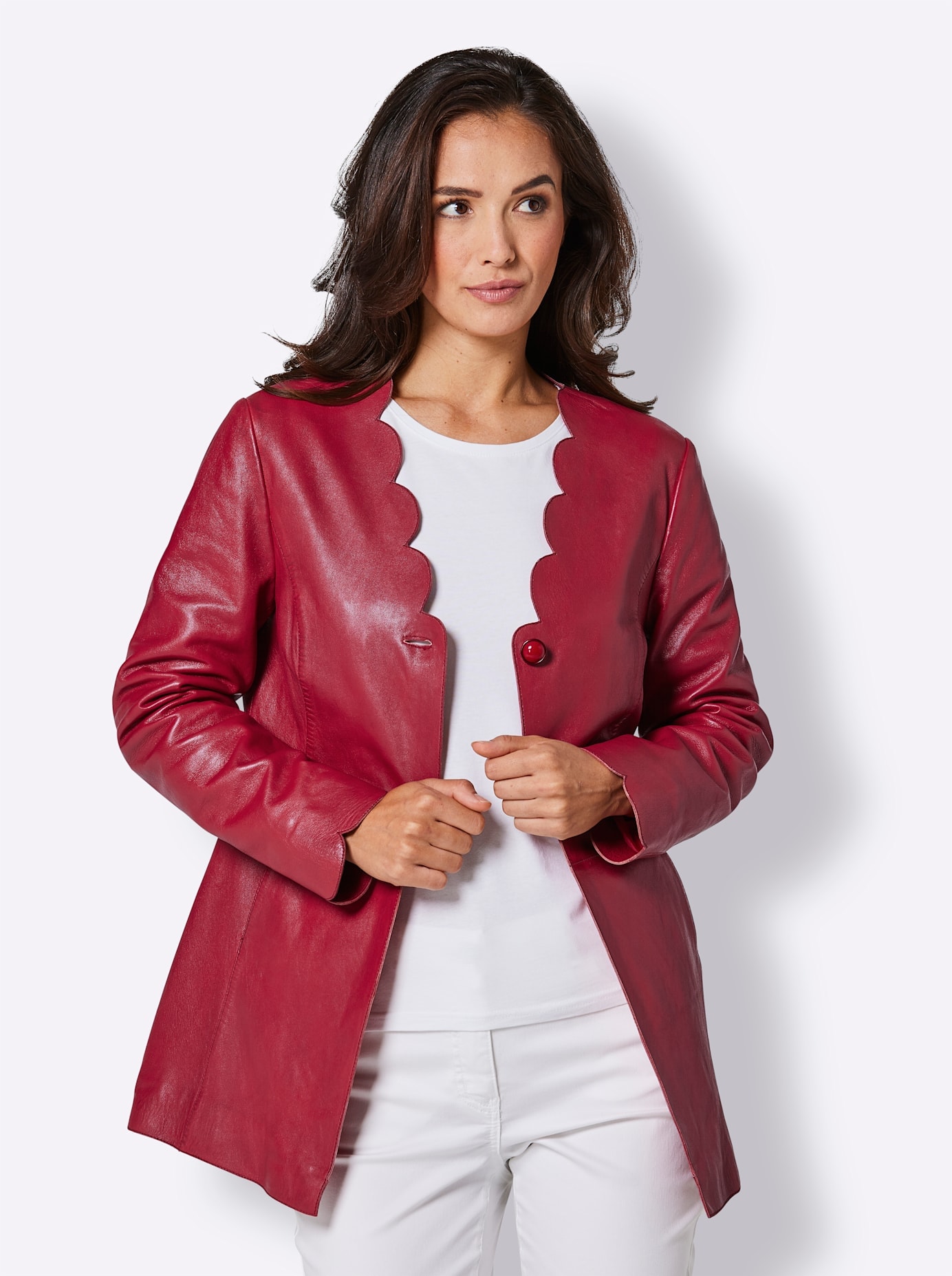 CREATION L PREMIUM Lederblazer "Lammnappa-Lederblazer" günstig online kaufen