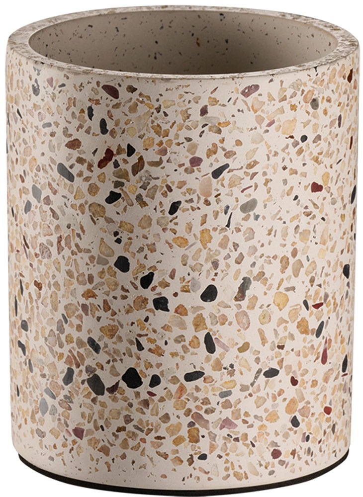 APS Besteckhalter "Besteckbehälter -TERRAZZO- Ø 11 cm, Höhe ca. 13,5 cm" in günstig online kaufen