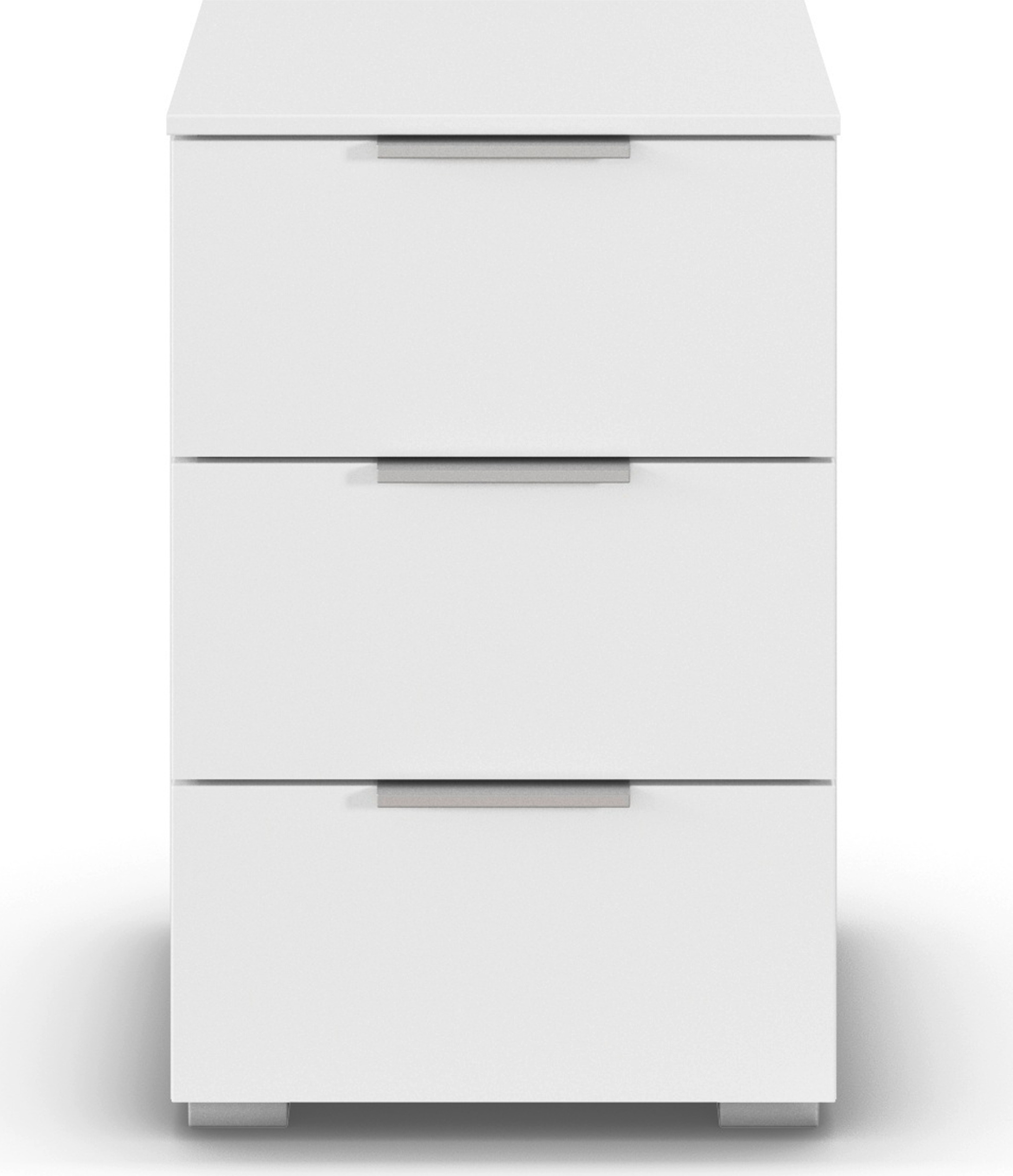 OTTO home Nachtkommode »Nachttisch Nachtschrank Schubladen Sideboard Schubladenkommode CORTONA« Breite 40 cm inkl. SOFT-CLOSE-FUNKTION, mit moderner Dekor-Front,  mit 3 geräumigen Schubladen, Kantengriff aus Metall MADE IN GERMANY