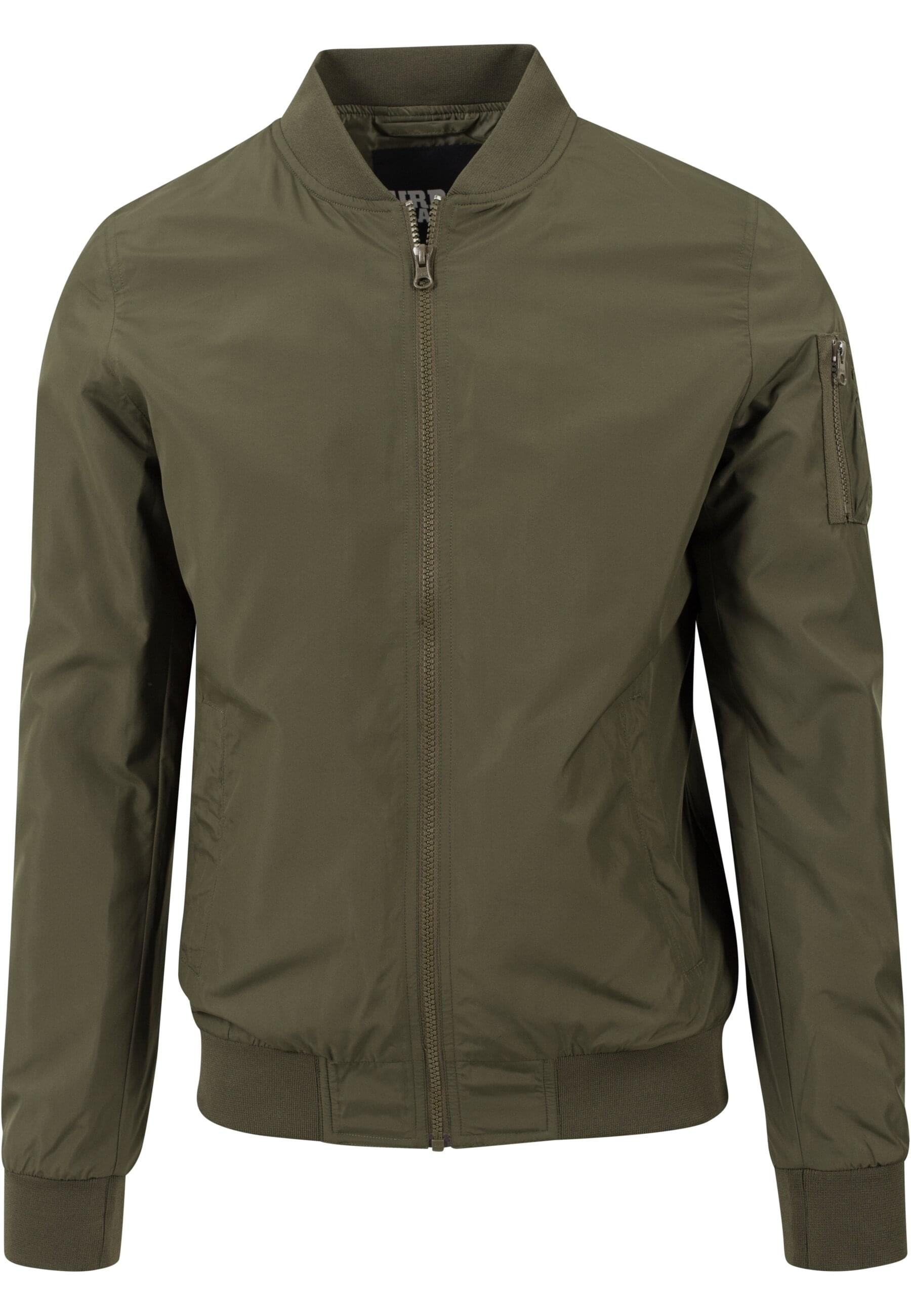 URBAN CLASSICS Allwetterjacke "Urban Classics Herren Light Bomber Jacket", (1 St.), ohne Kapuze