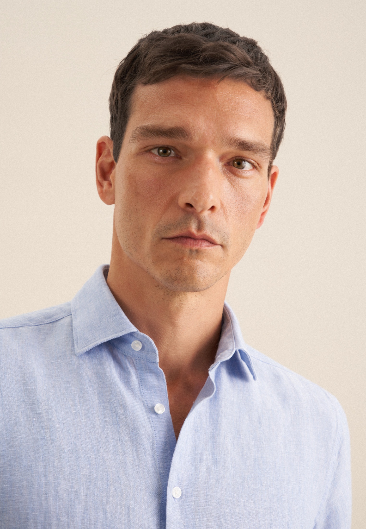 Thumbnail - seidensticker Businesshemd "Regular" Regular 1/2 Kentkragen Uni