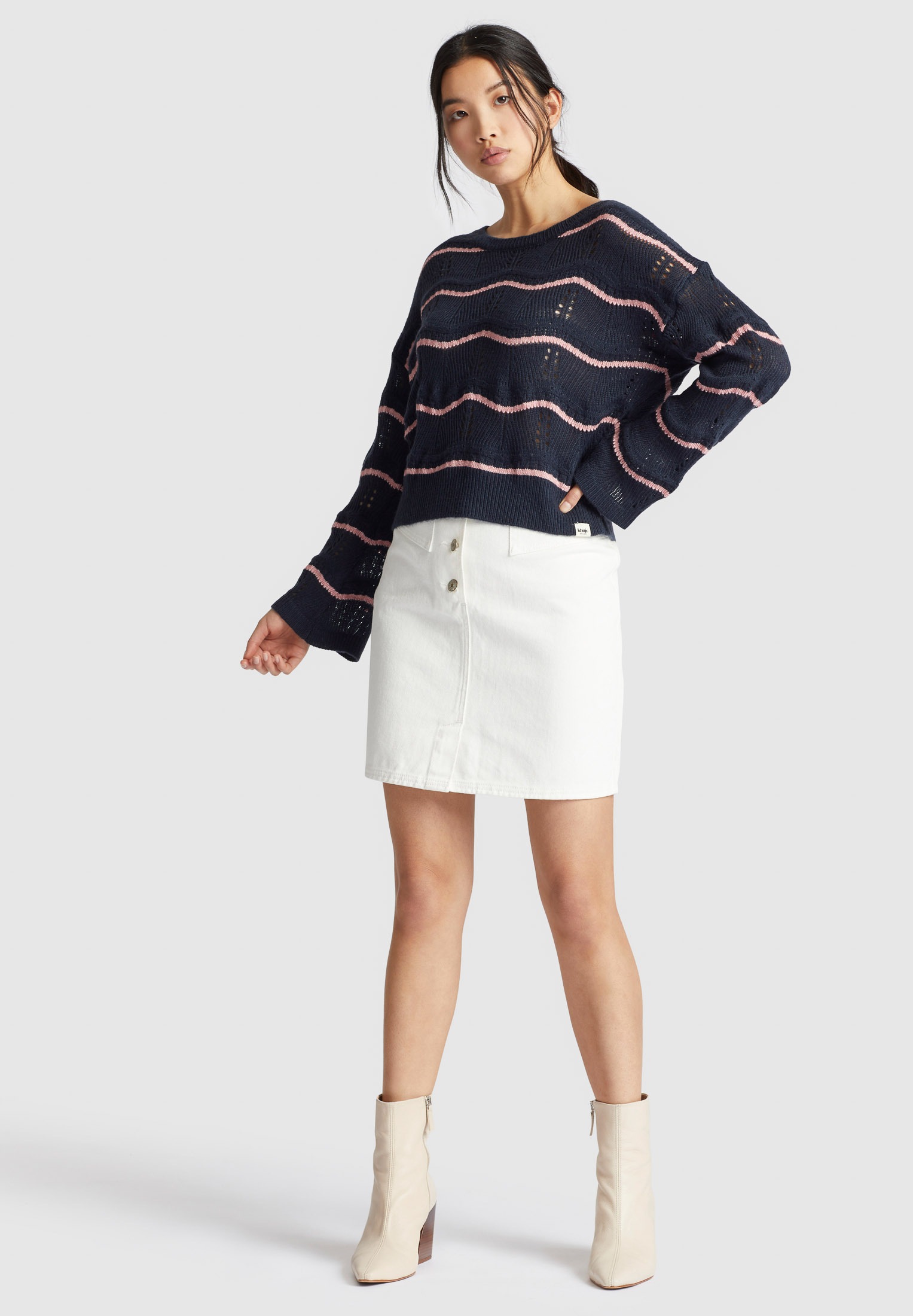 khujo Strickpullover »khujo Pullover BHEKA«, aus weichem Ajourstrick