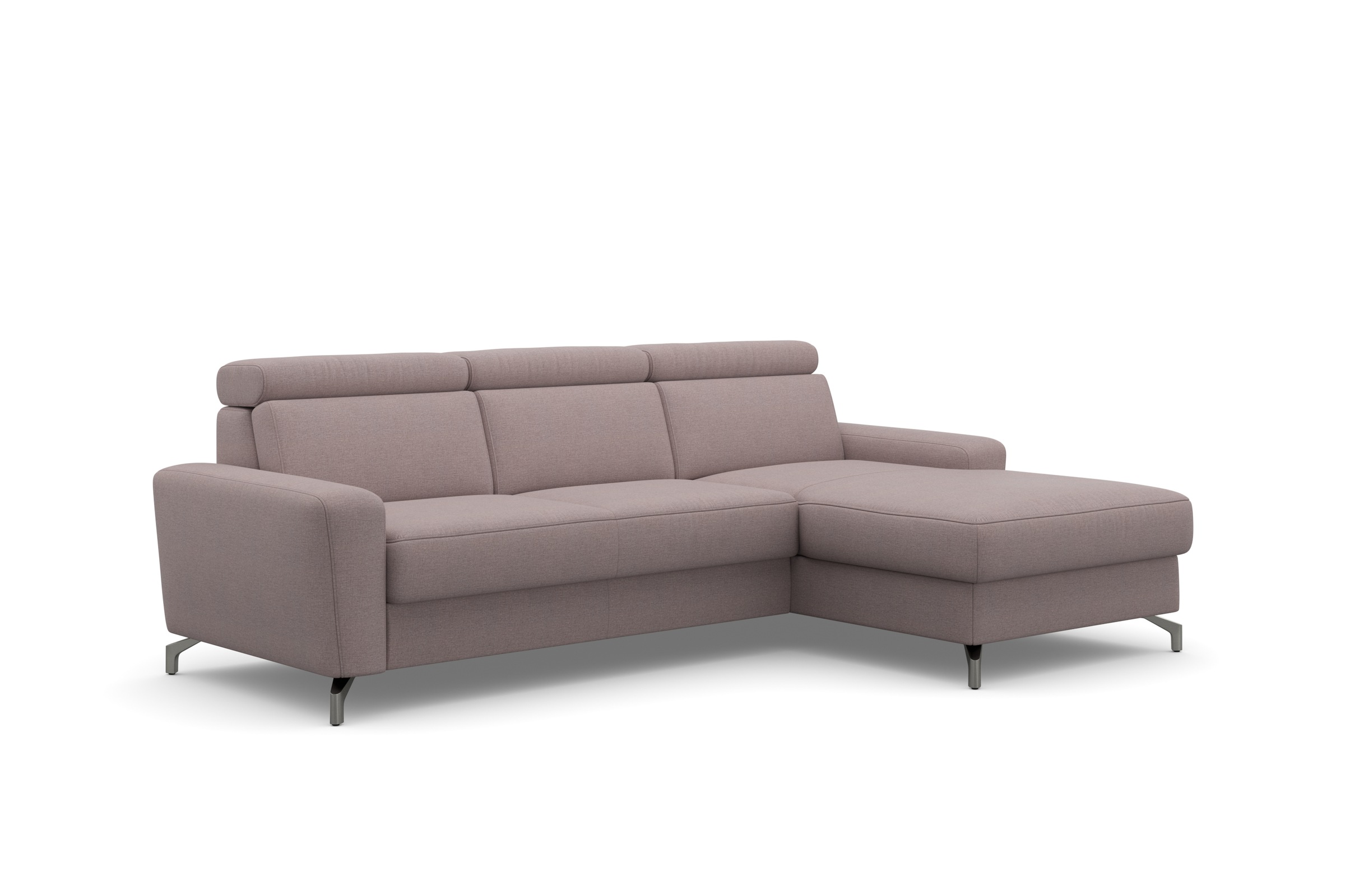 sit&more Ecksofa »Scarlett L-Form«, inklusive Kopfteilverstellung, wahlweise mit Bettfunktion, Bettkasten