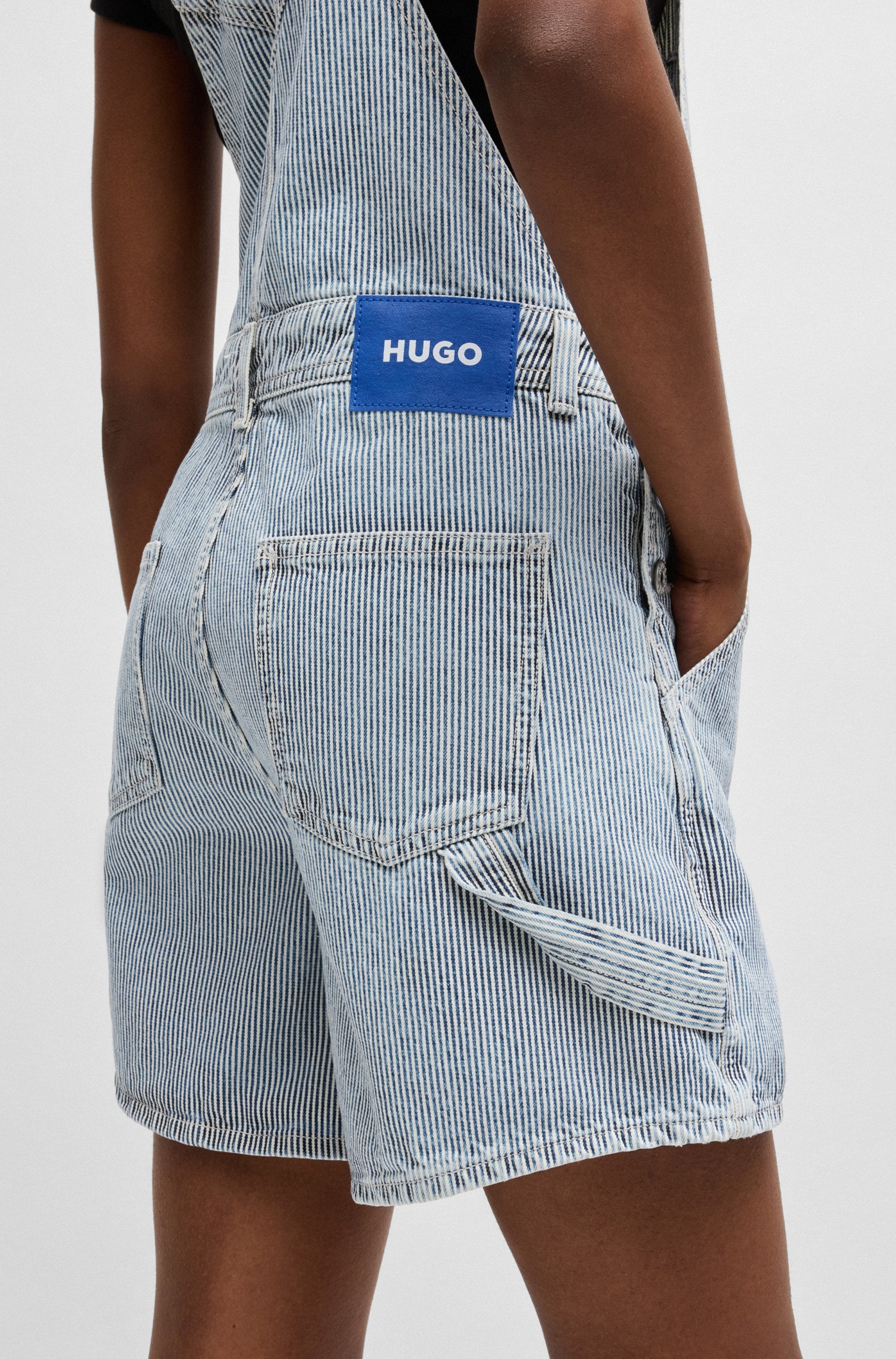 HUGO Blue Latzhose »Gaisha_B«, mit Loop-Detail