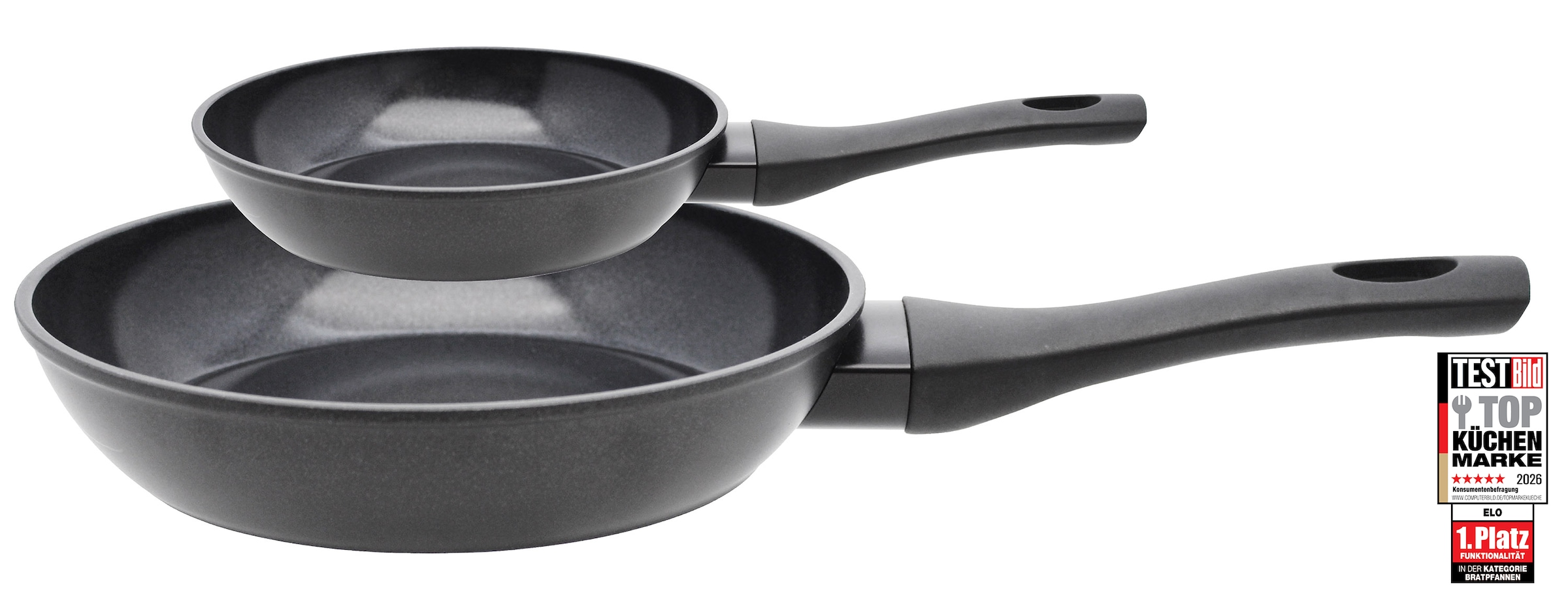 Elo Basic "Quarzit" Aluminium Set, 2 tlg. Energiesparender Kapselboden