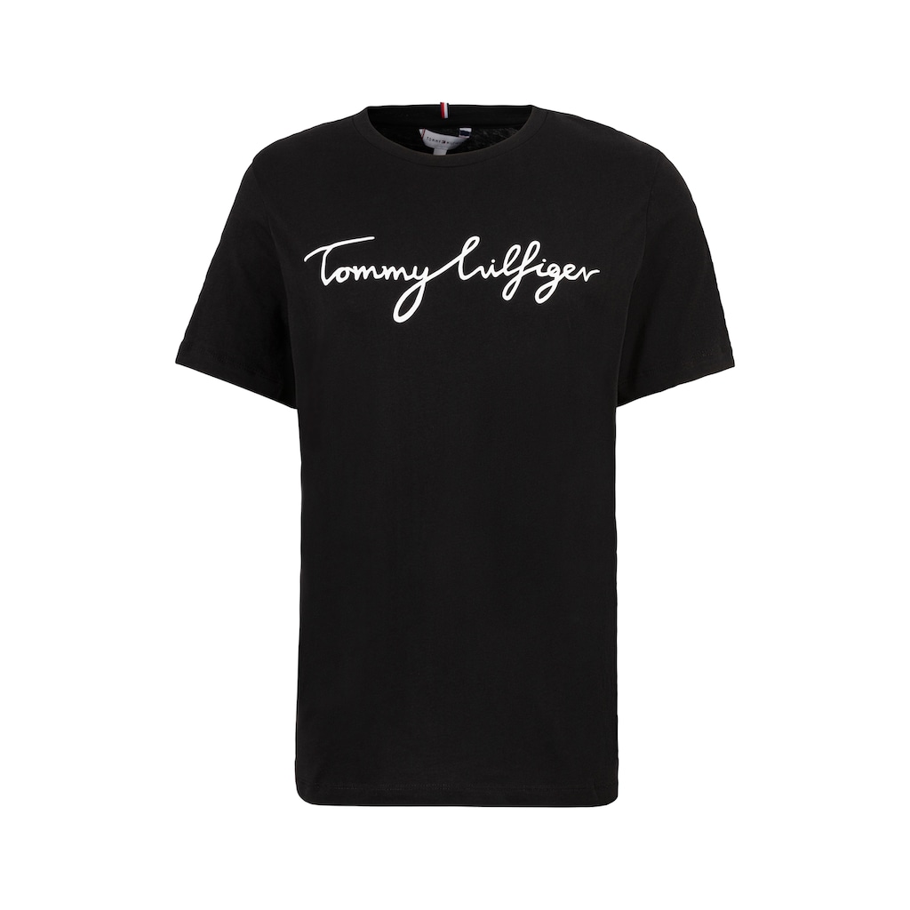 Tommy Hilfiger Curve T-Shirt »CRV REG C-NK SIGNATURE TEE SS«, Große Größen