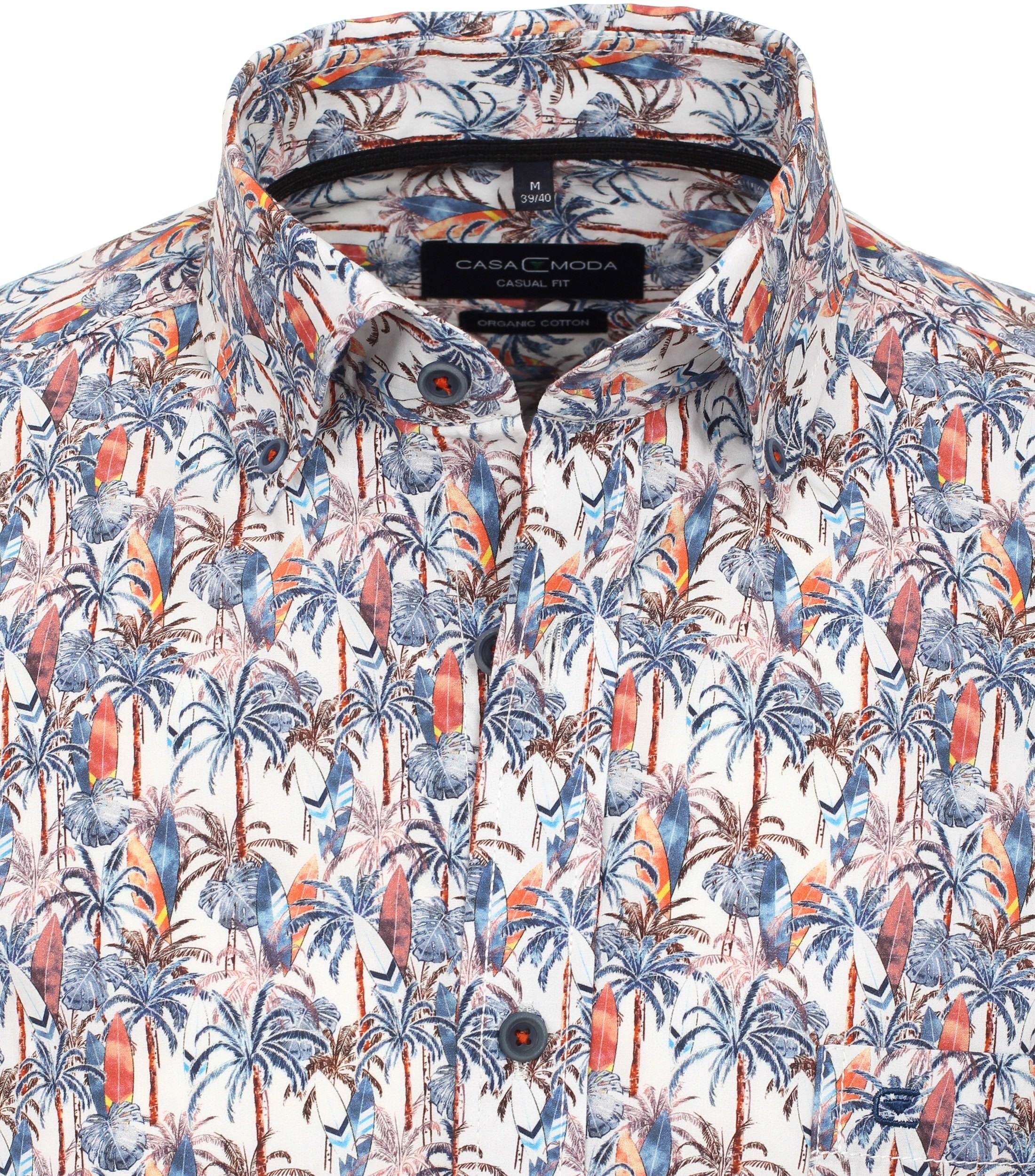 CASAMODA Langarmhemd »CASAMODA Freizeithemd "Green"-Kollektion Print«
