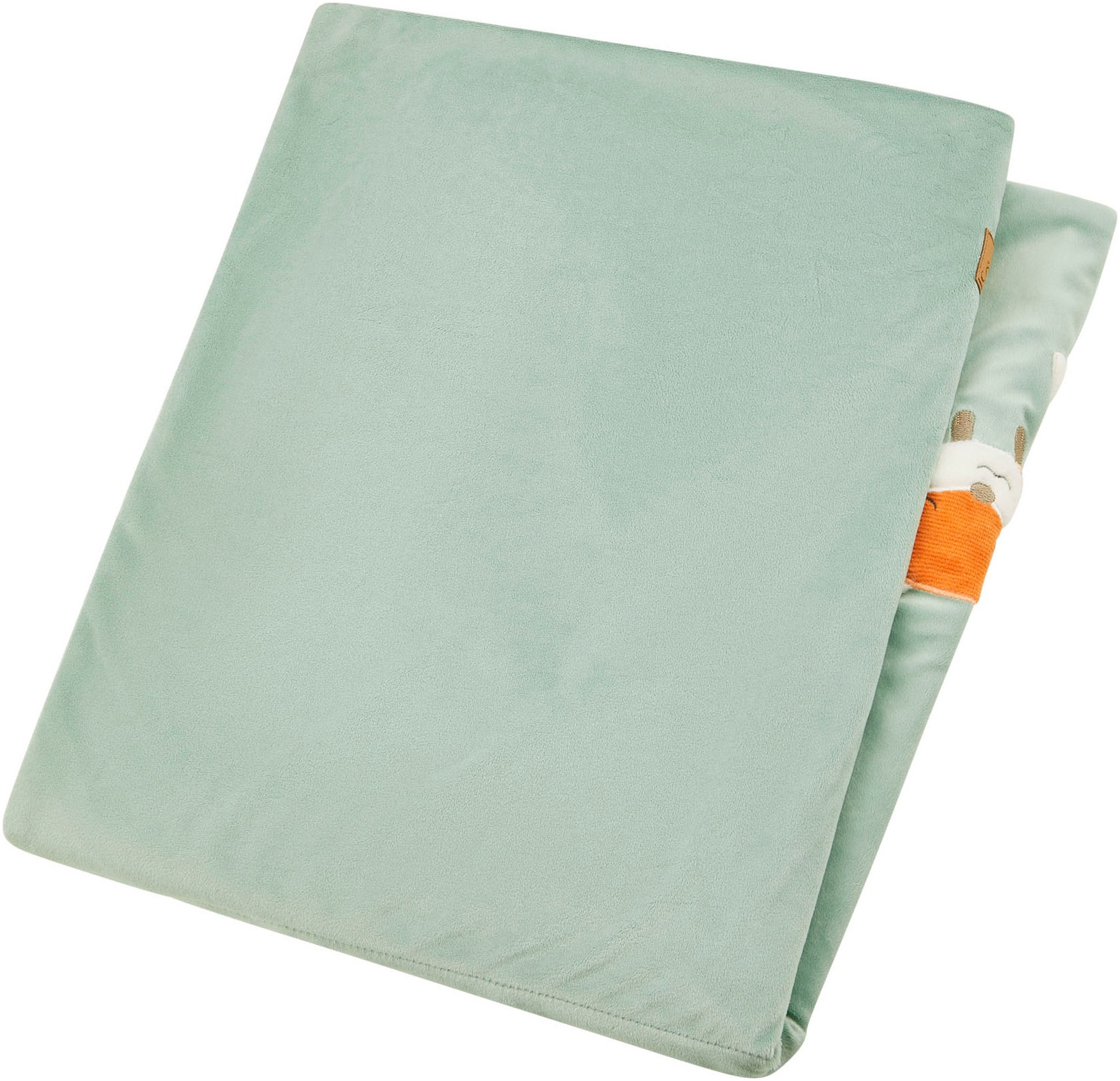 Babydecke STERNTALER, B:75cm L:100cmlichtgrau, Polyester, Wohndecken, "Fuchs Filou Boa/Jersey"