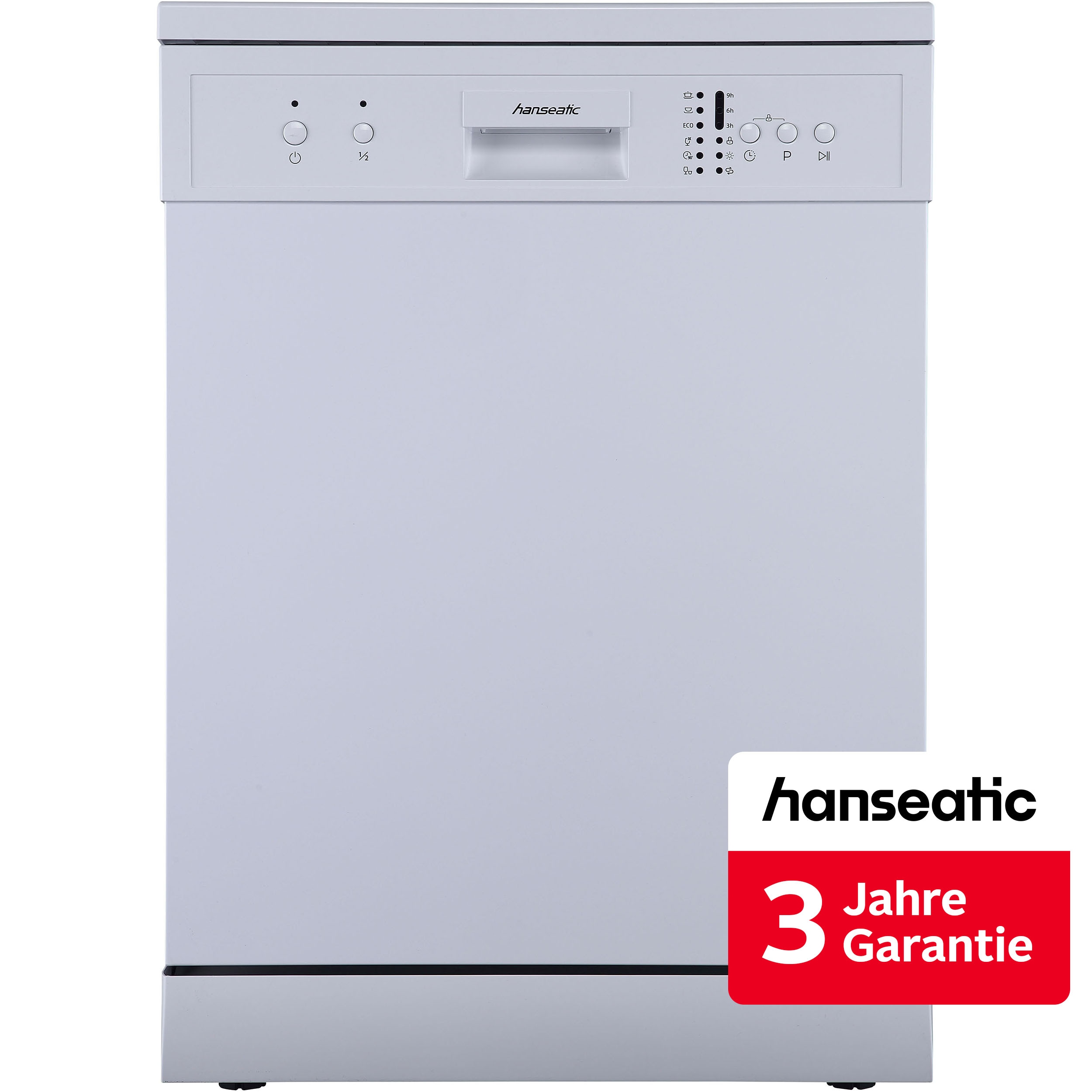 Hanseatic Standgeschirrspüler "HG6085E127635W" 12 Maßgedecke inkl. 3 Jahre Herstellergarantie