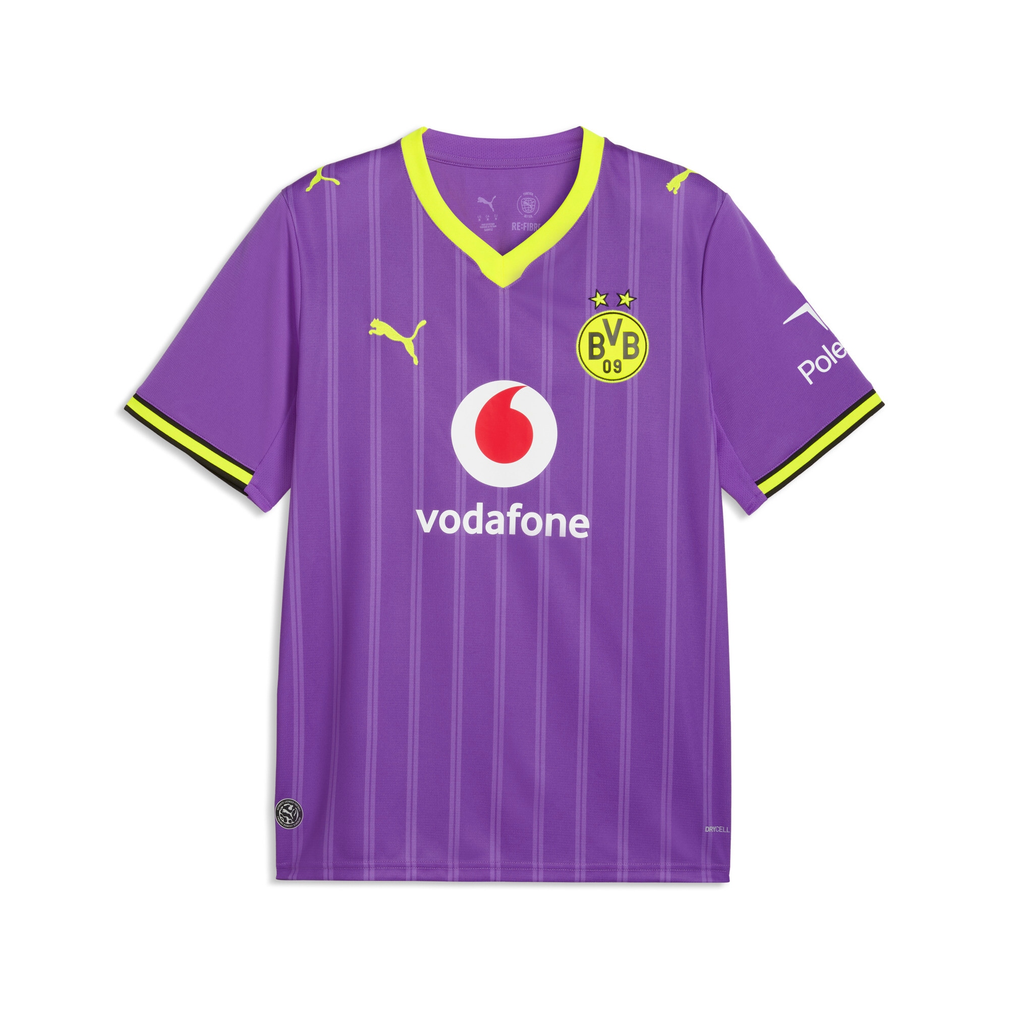 PUMA Fußballtrikot "BVB THIRD JERSEY REPLICA" mit Rundhalsausschnitt, DryCELL-Technologie, atmungsaktiv