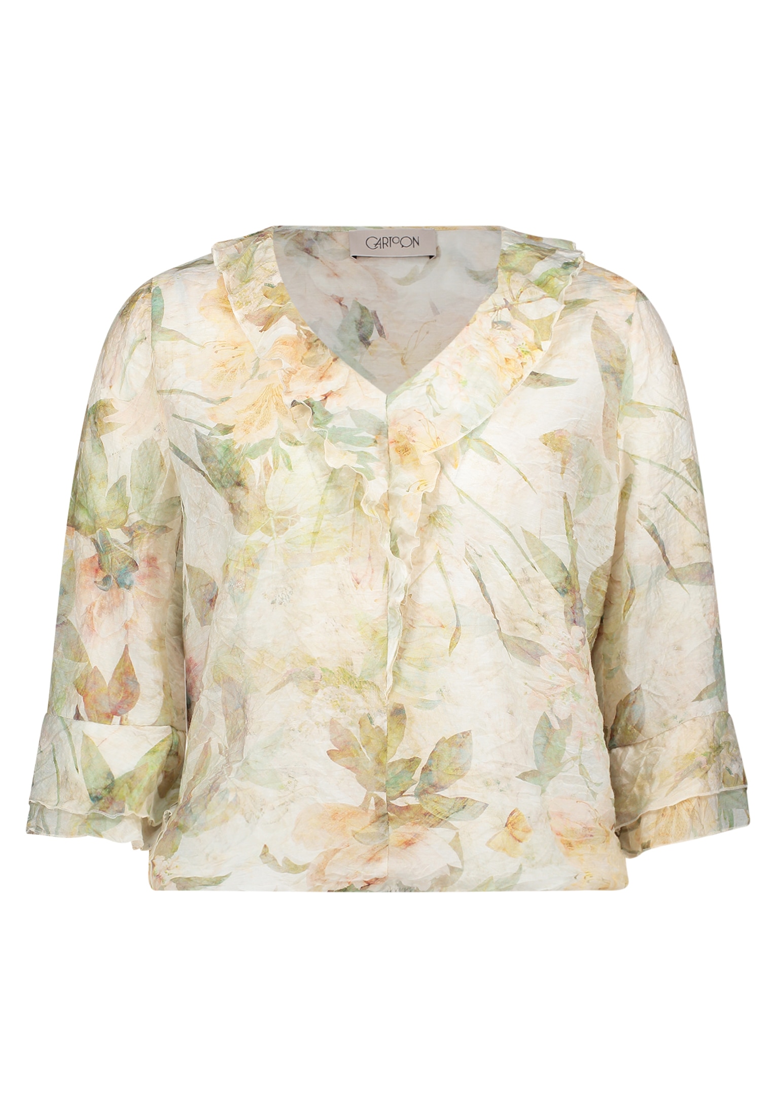 Cartoon Rüschenbluse »Damen mit 3/4 Arm«