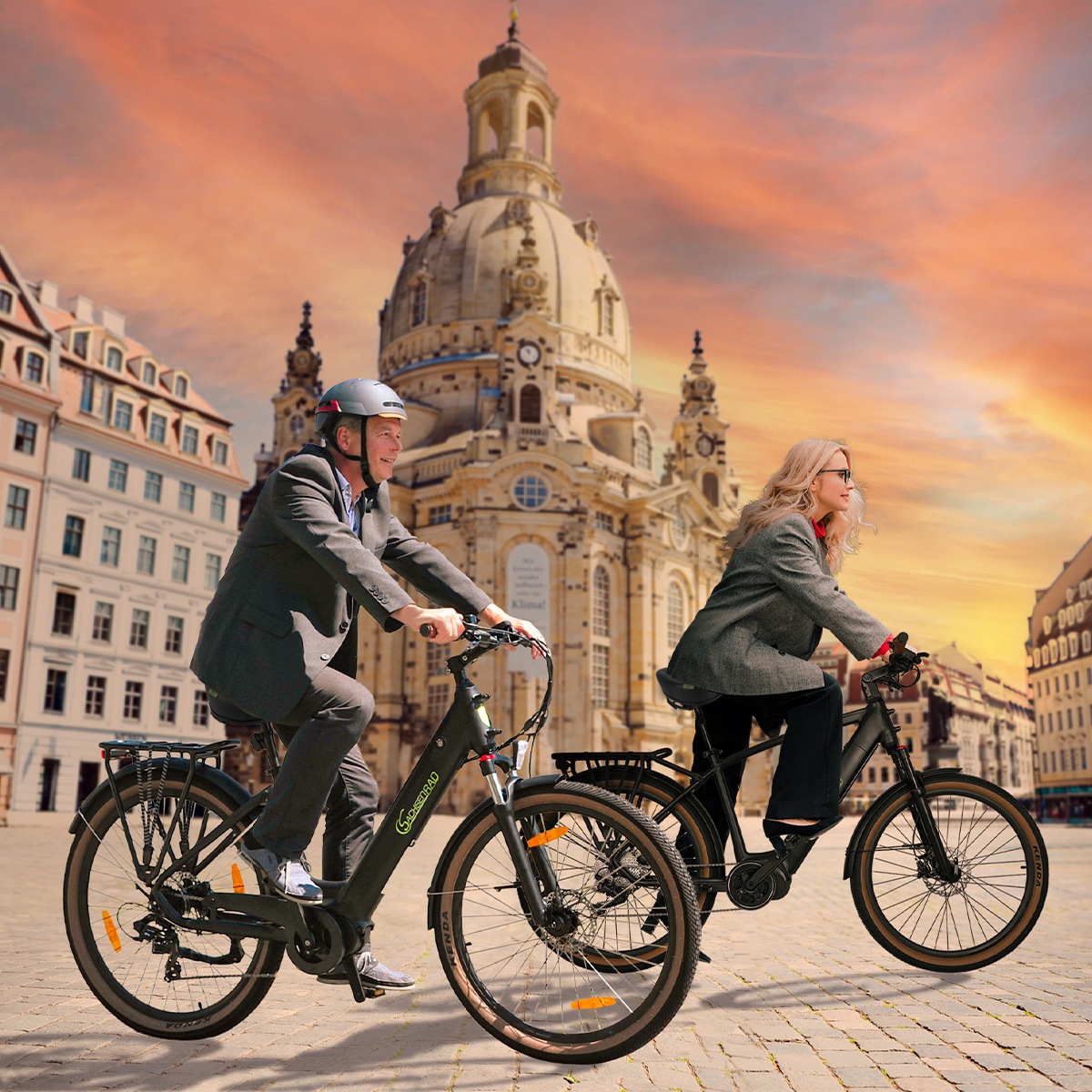 SachsenRad Fahrradsattel »Noseless Fahrradsattel« Nasenloses Design mit Memory-Foam-Polsterung