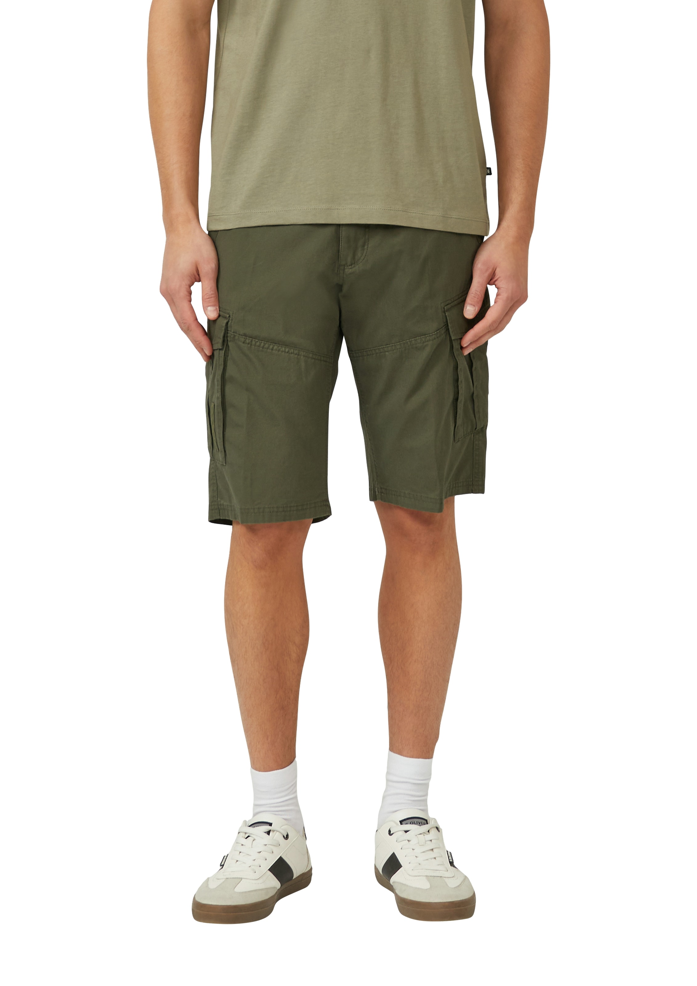 s.Oliver Cargobermudas Ziernaht, Schmuck-Detail günstig online kaufen