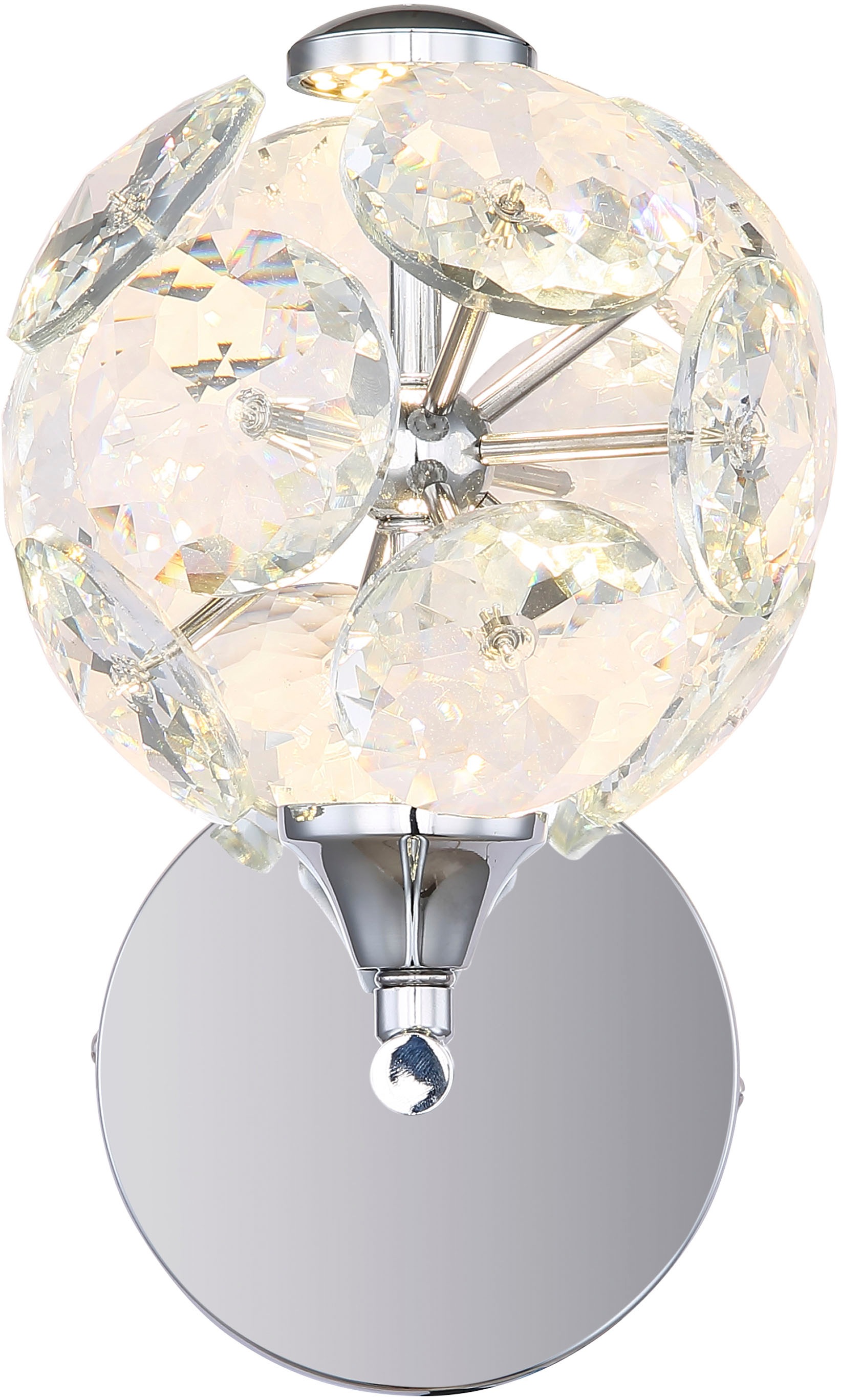 GLOBO LIGHTING Wandleuchte »VIRINA« LED-Modul 1 Stk. Warmweiß Wandlampe Wand Wohnzimmer Flur Wandbeleuchtung