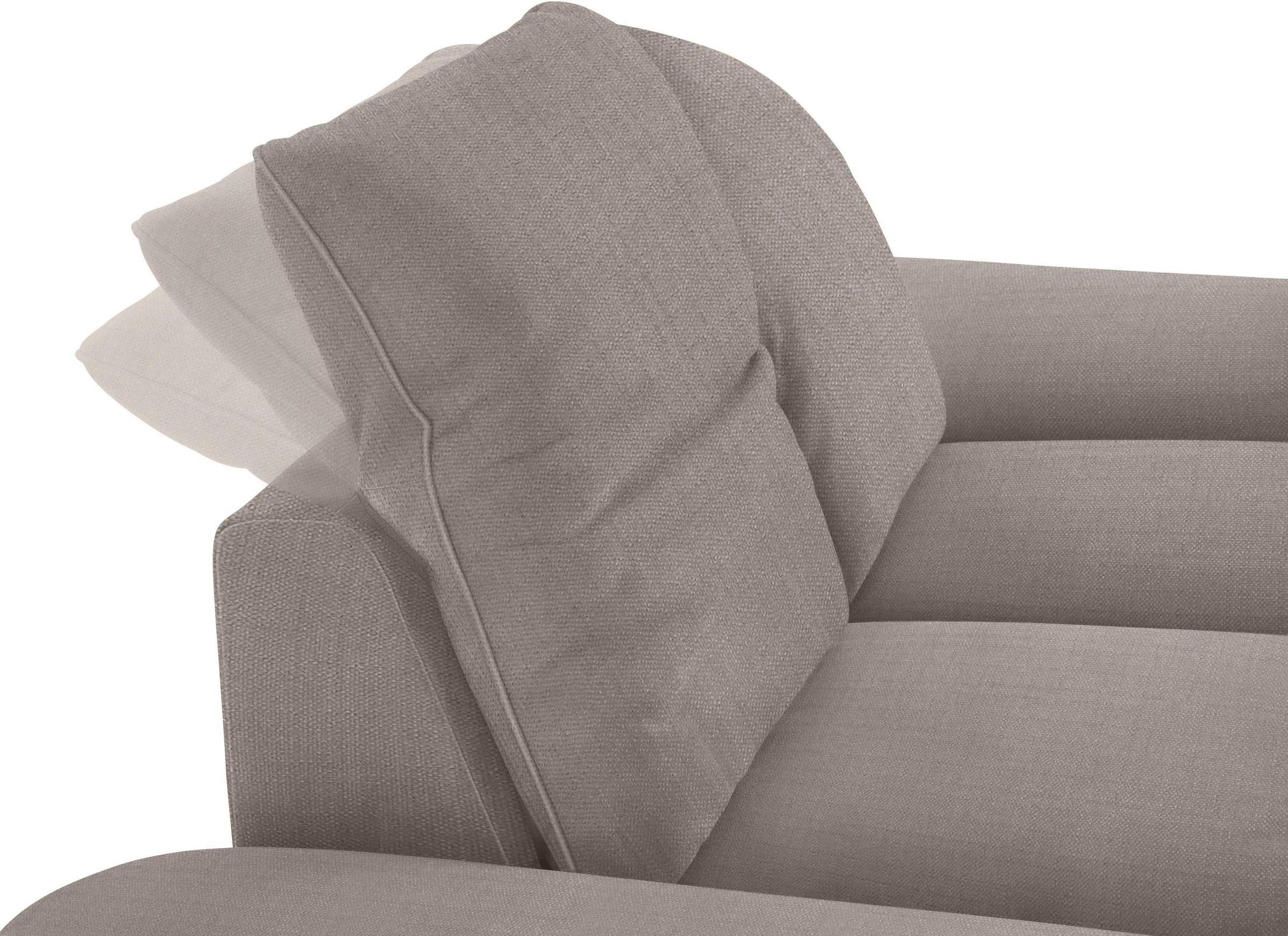 W.SCHILLIG 2-Sitzer »enjoy&MORE« mit Sitztiefenverstellung, Füße silber matt, Breite 202 cm