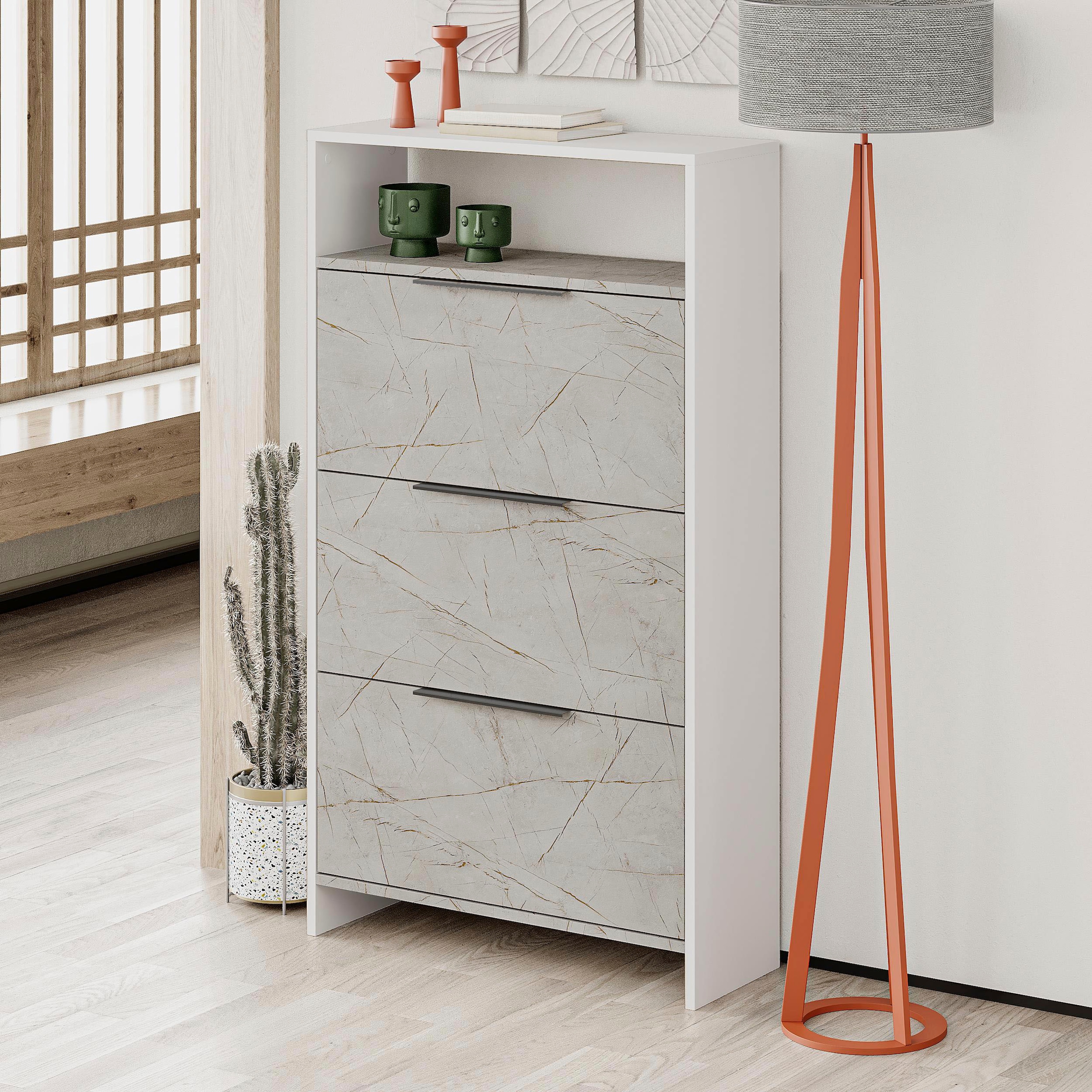 Decortie Schuhschrank »Kaju Schuhschrank«, (Packung), Einfache Montage,Platzsparend